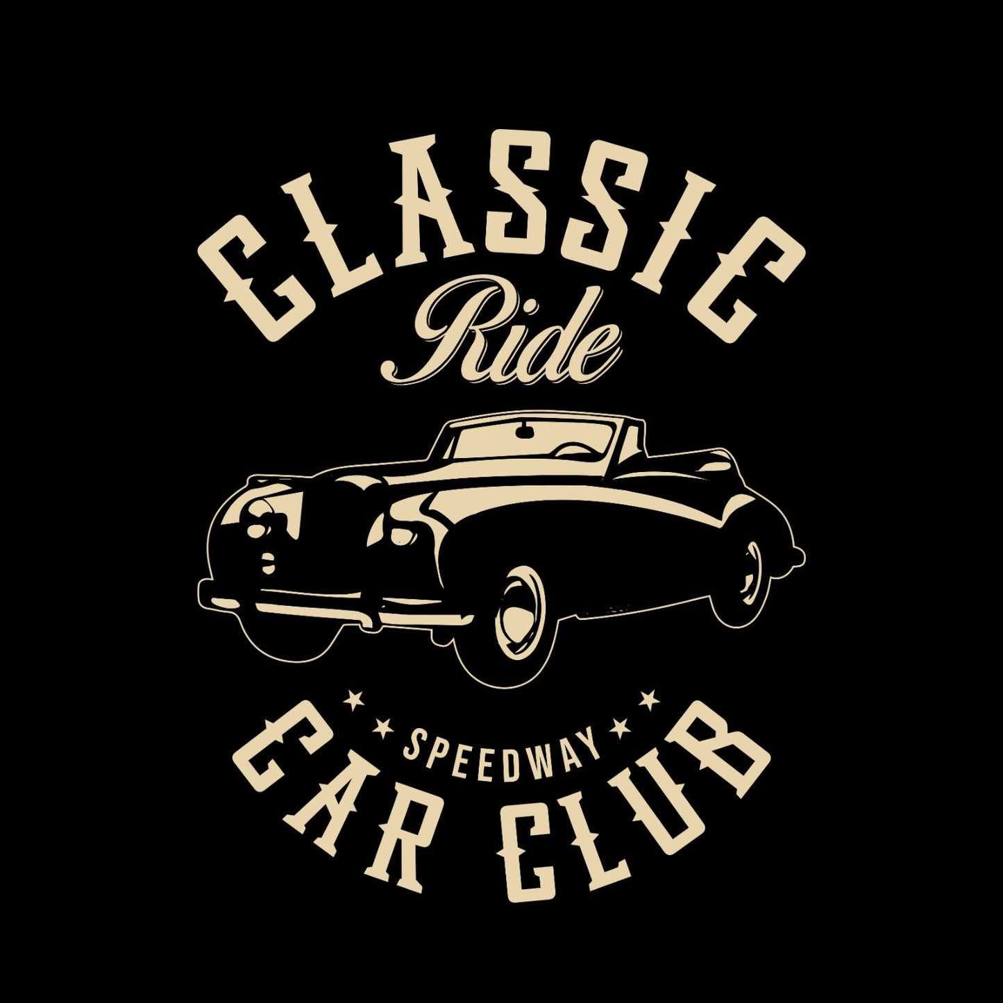 Classic Ride Speedway Car Club T-Shirt | Vintage Car Graphic Tee | Shirt