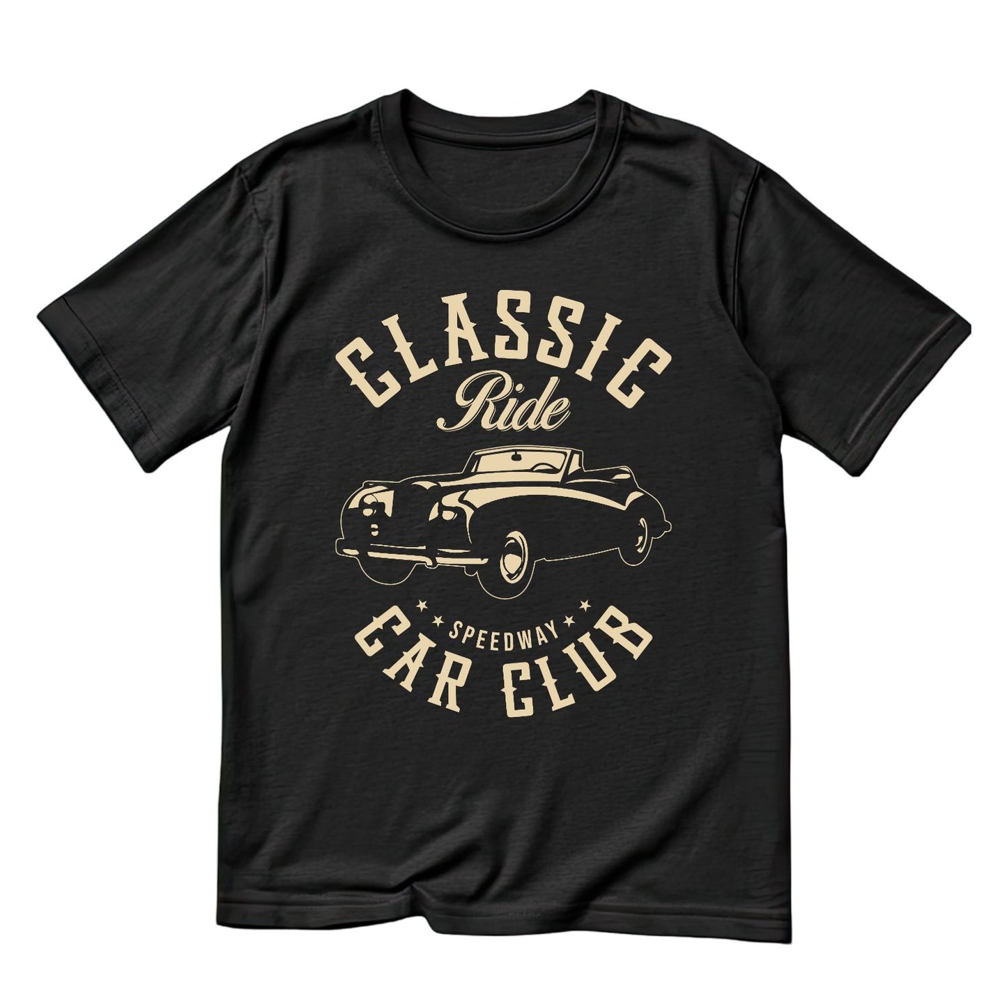 Classic Ride Speedway Car Club T-Shirt | Vintage Car Graphic Tee | Shirt
