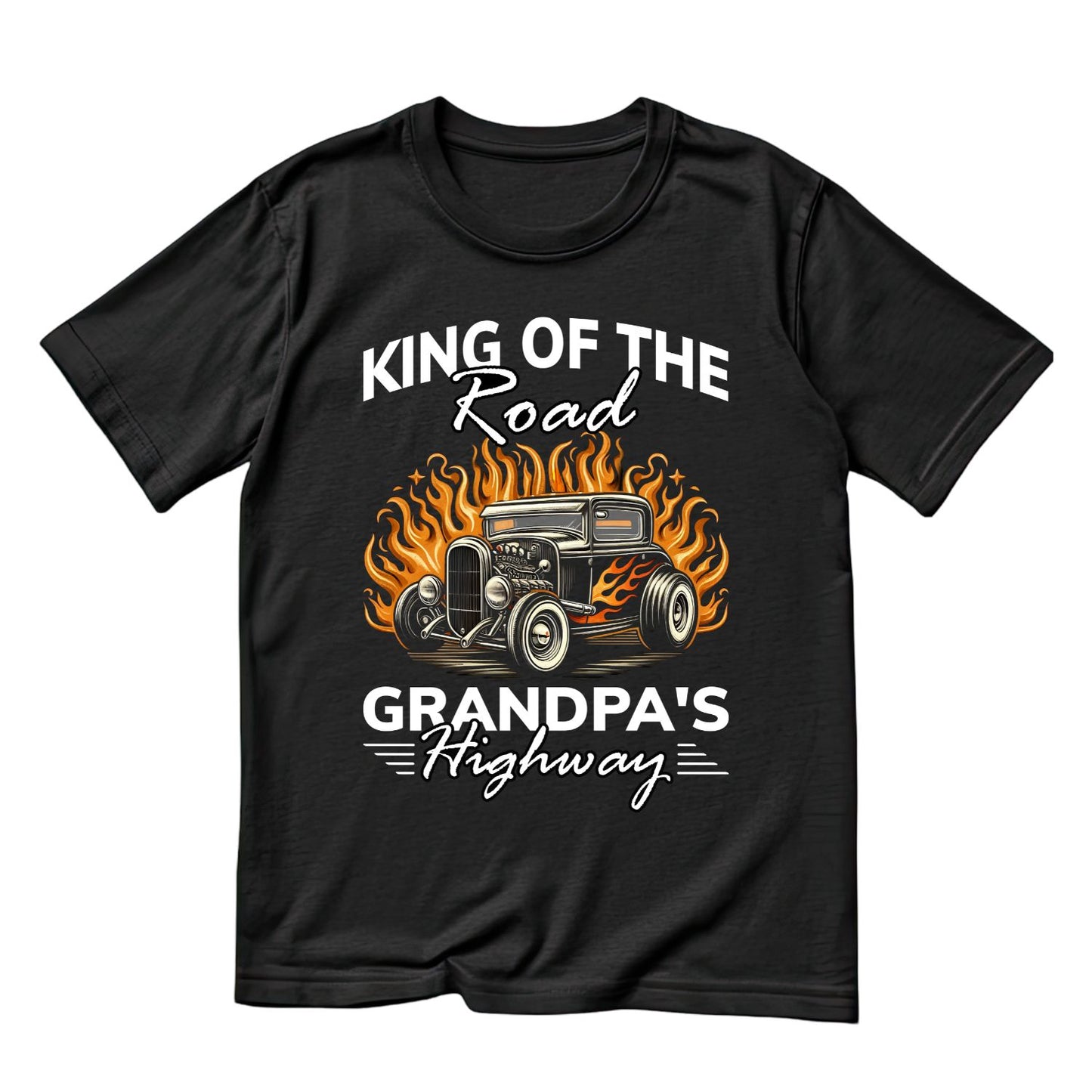 King of The Road Grandpa’s Highway T-Shirt | Car Graphic Tee | Vintage Shirt