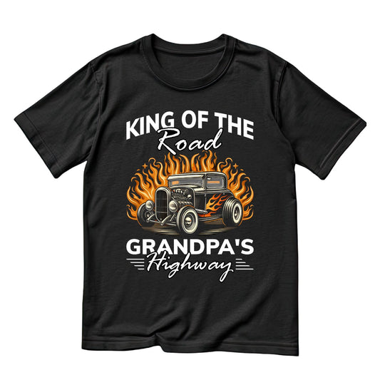 King of The Road Grandpa’s Highway T-Shirt | Car Graphic Tee | Vintage Shirt