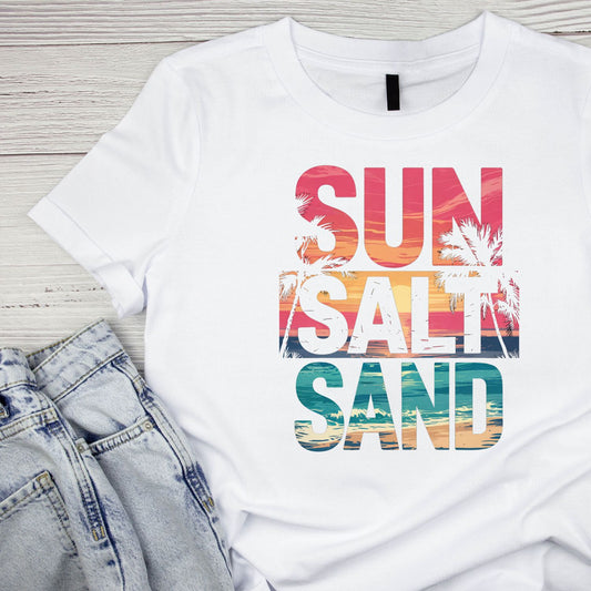 Sun Salt Sand T-Shirt | Summer Graphic Tee | Lake Shirt
