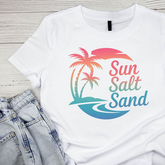 Sun Salt Sand T-Shirt | Summer Graphic Tee | Lake Shirt