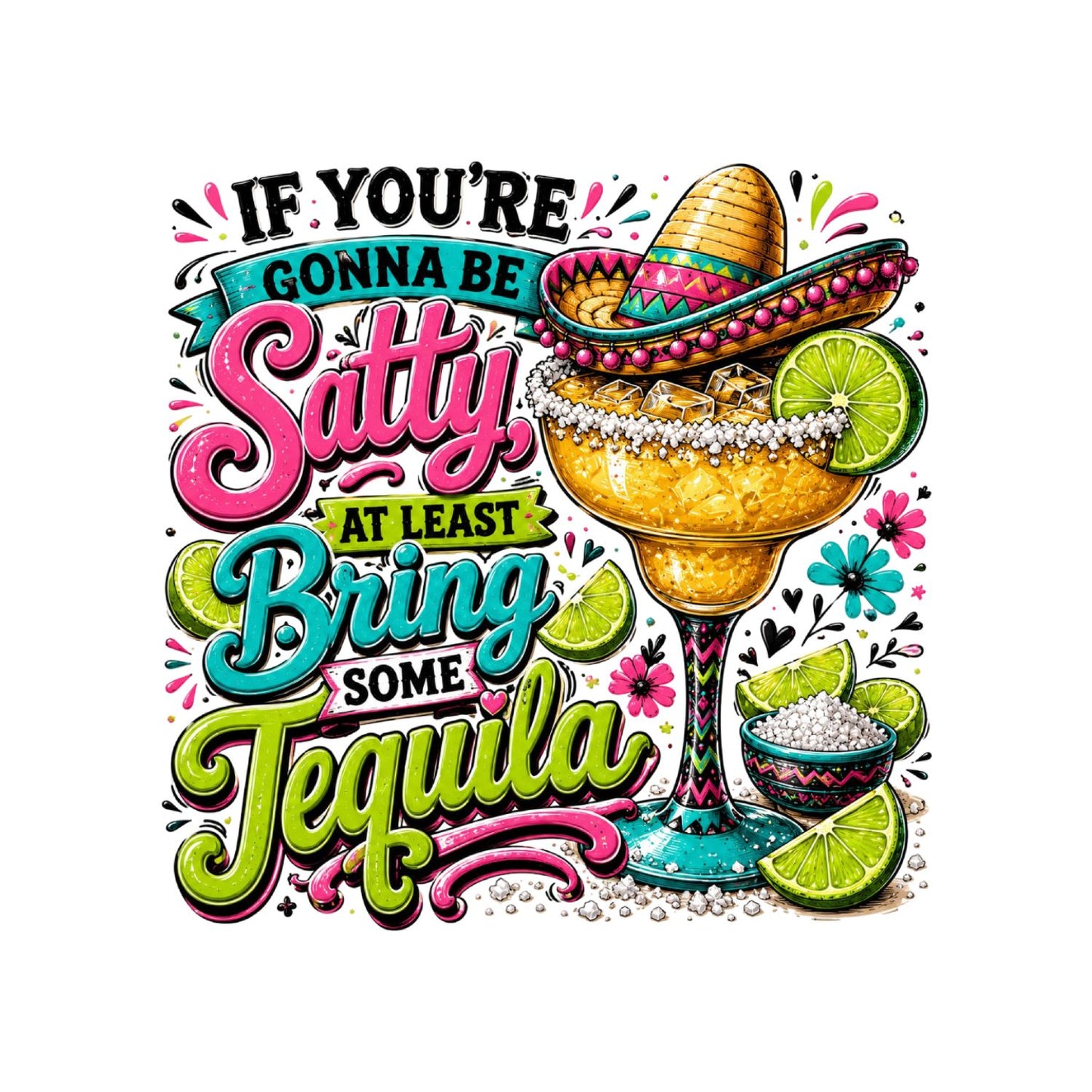 If You’re Going to be Salty At Least Bring the Tequila T-Shirt | Summer Graphic Tee | cocktail Shirt