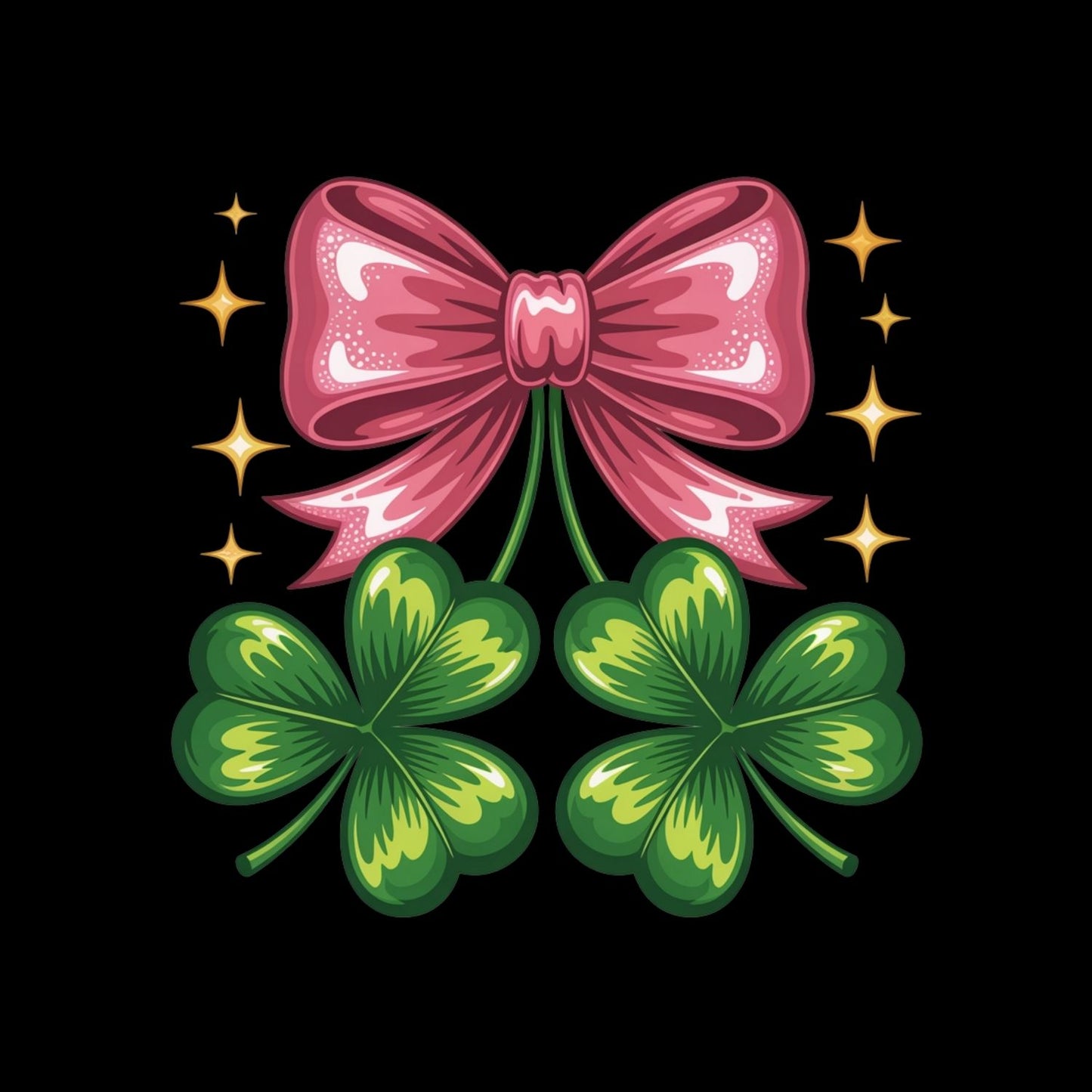 Pink Bow Shamrock T-shirt | St Patrick’s Day T-shirt | Shamrock |
