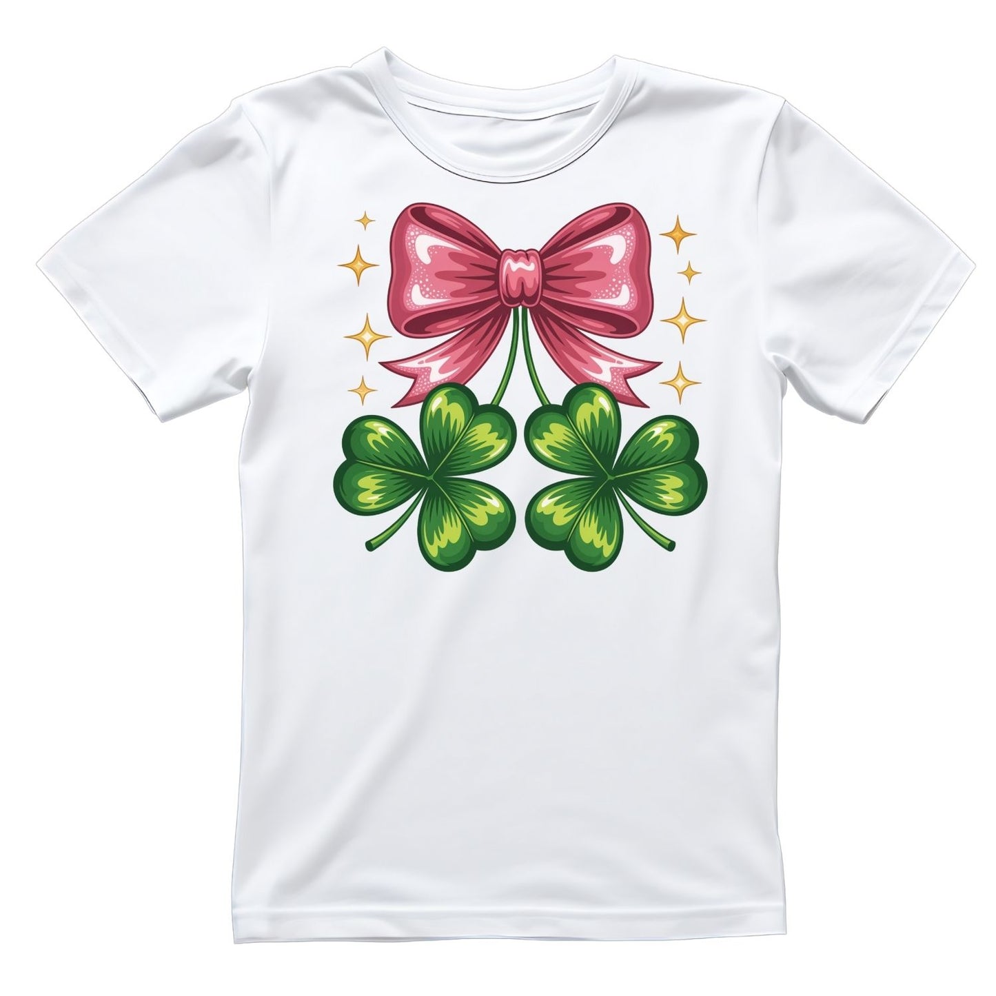 Pink Bow Shamrock T-shirt | St Patrick’s Day T-shirt | Shamrock |