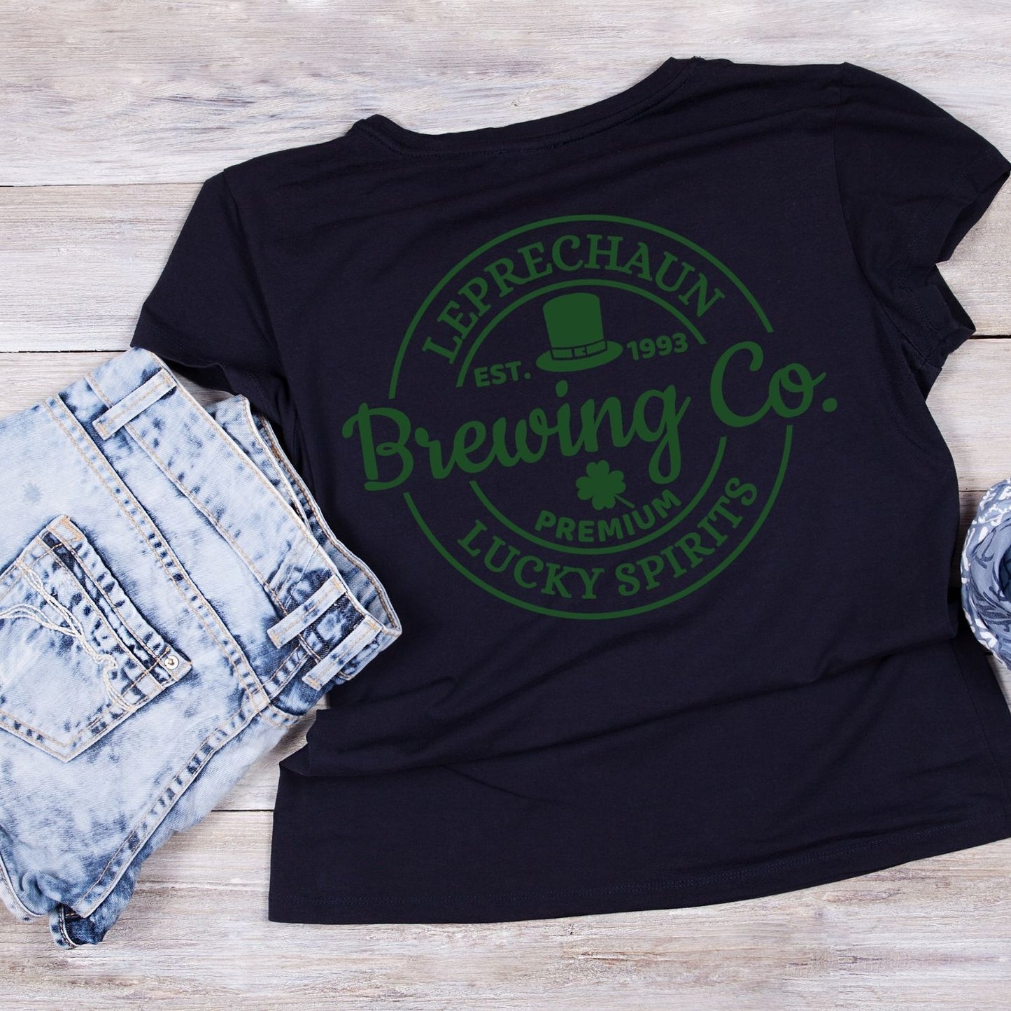 Leprechaun Brewing Co. Est. 1993 Premium Lucky Spirits T-shirt | St Patrick’s Day T-shirt | Shamrock |