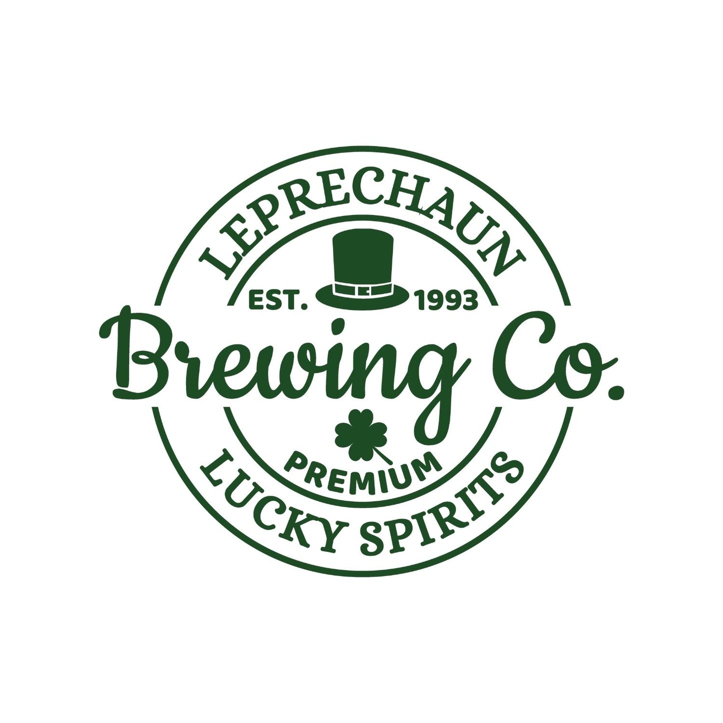 Leprechaun Brewing Co. Est. 1993 Premium Lucky Spirits T-shirt | St Patrick’s Day T-shirt | Shamrock |