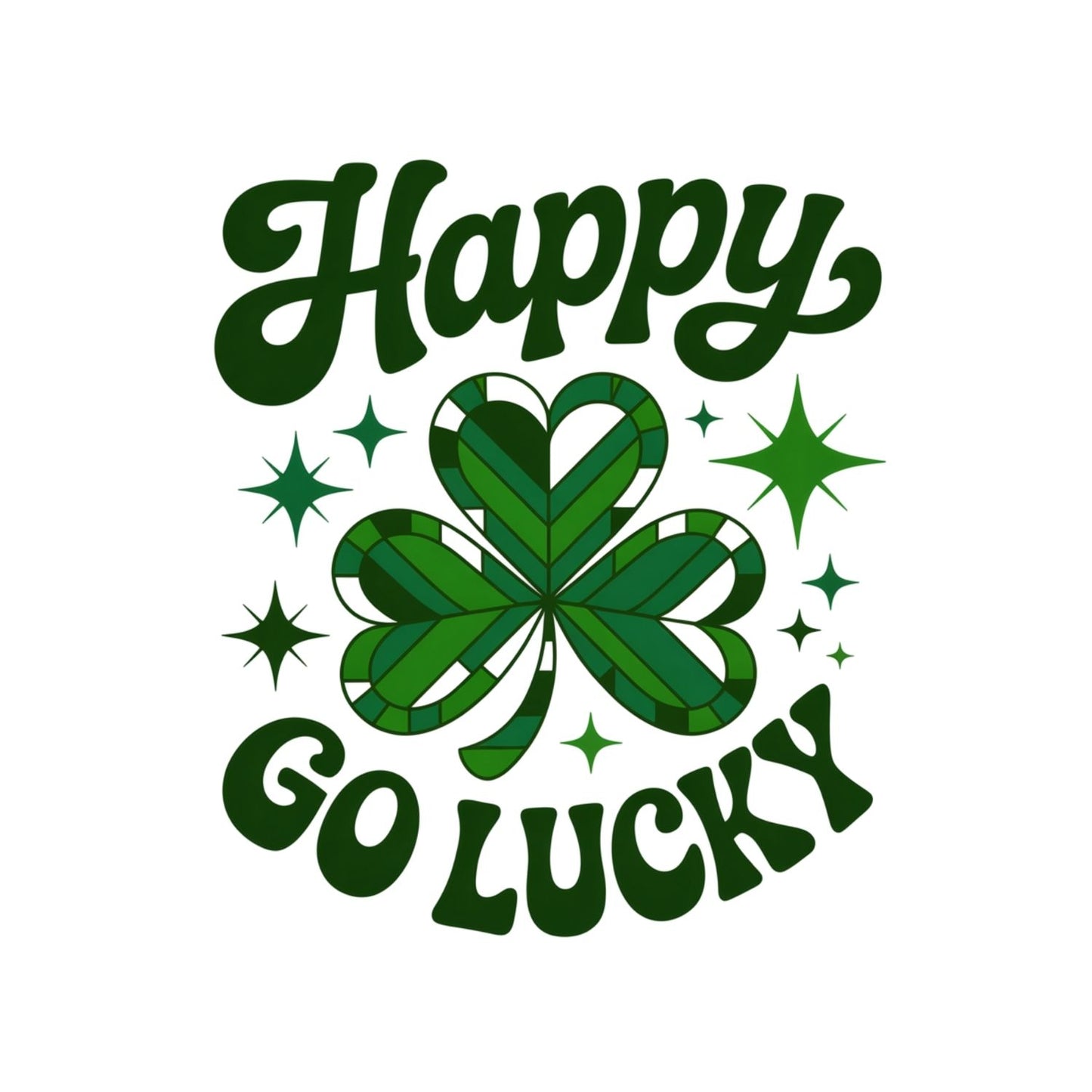 Happy Go Lucky Shamrock T-shirt |  St. Patrick’s Day |