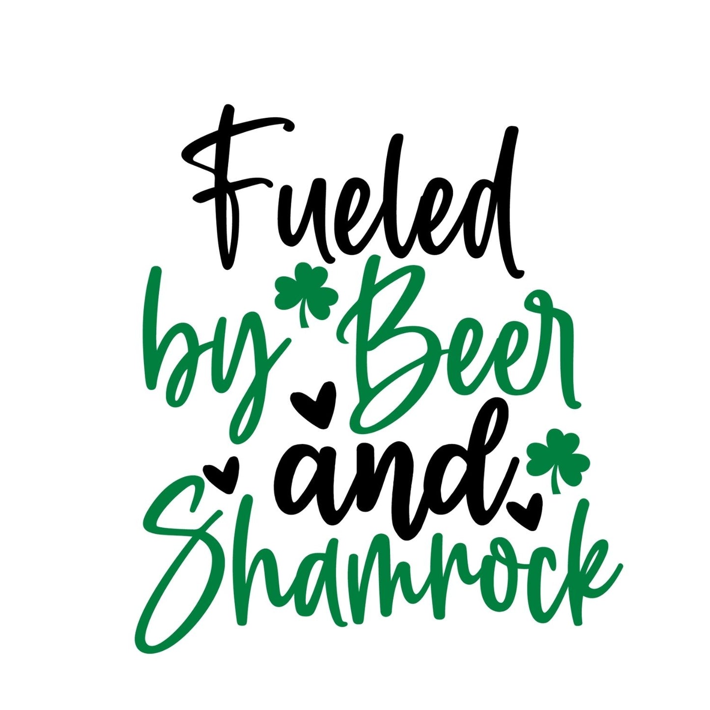 Fueled By Beer And Shamrock T-shirt | St. Patrick’s Day | Sarcasm Funny Joke