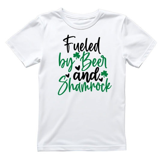 Fueled By Beer And Shamrock T-shirt | St. Patrick’s Day | Sarcasm Funny Joke