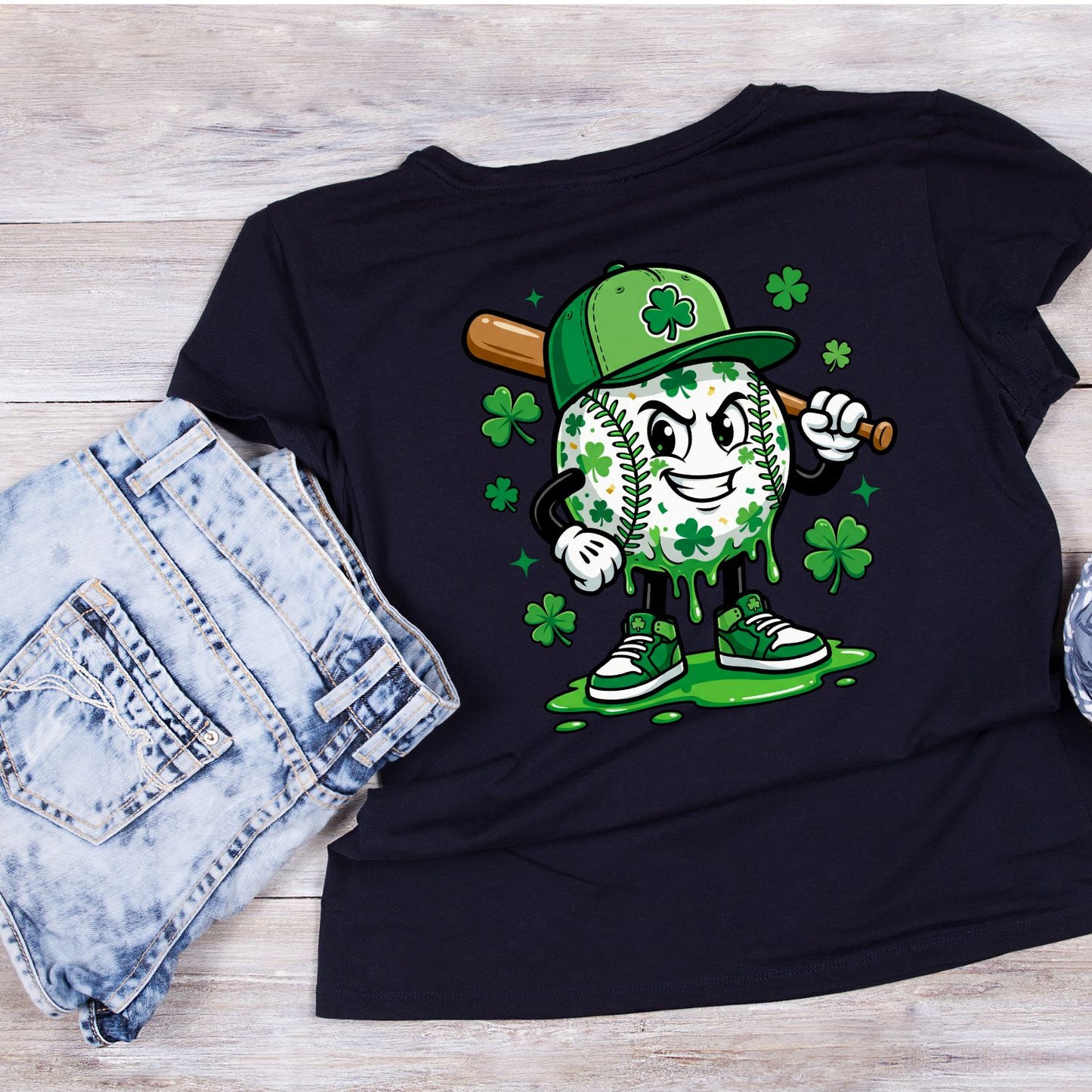 Baseball Shamrock T-shirt | St Patrick’s Day T-shirt |