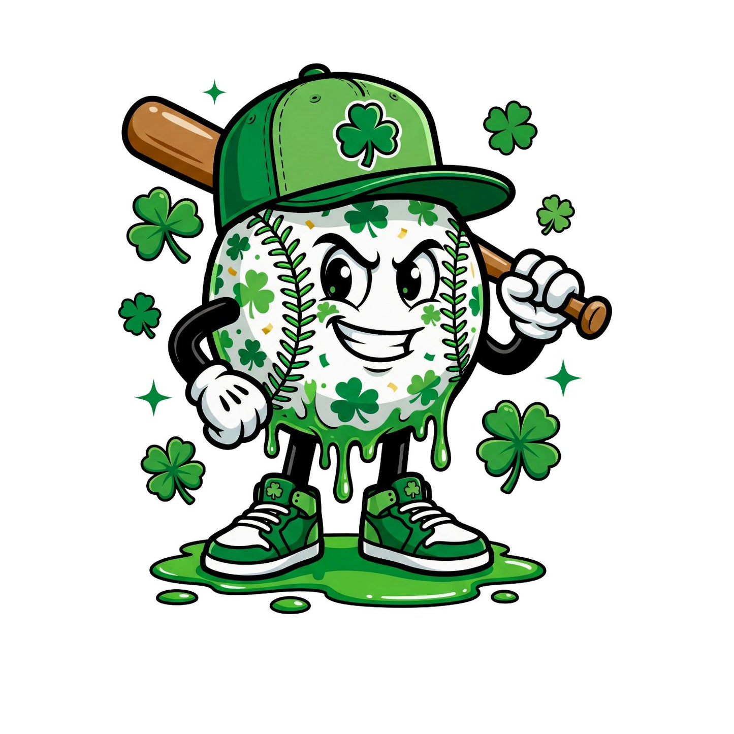 Baseball Shamrock T-shirt | St Patrick’s Day T-shirt |