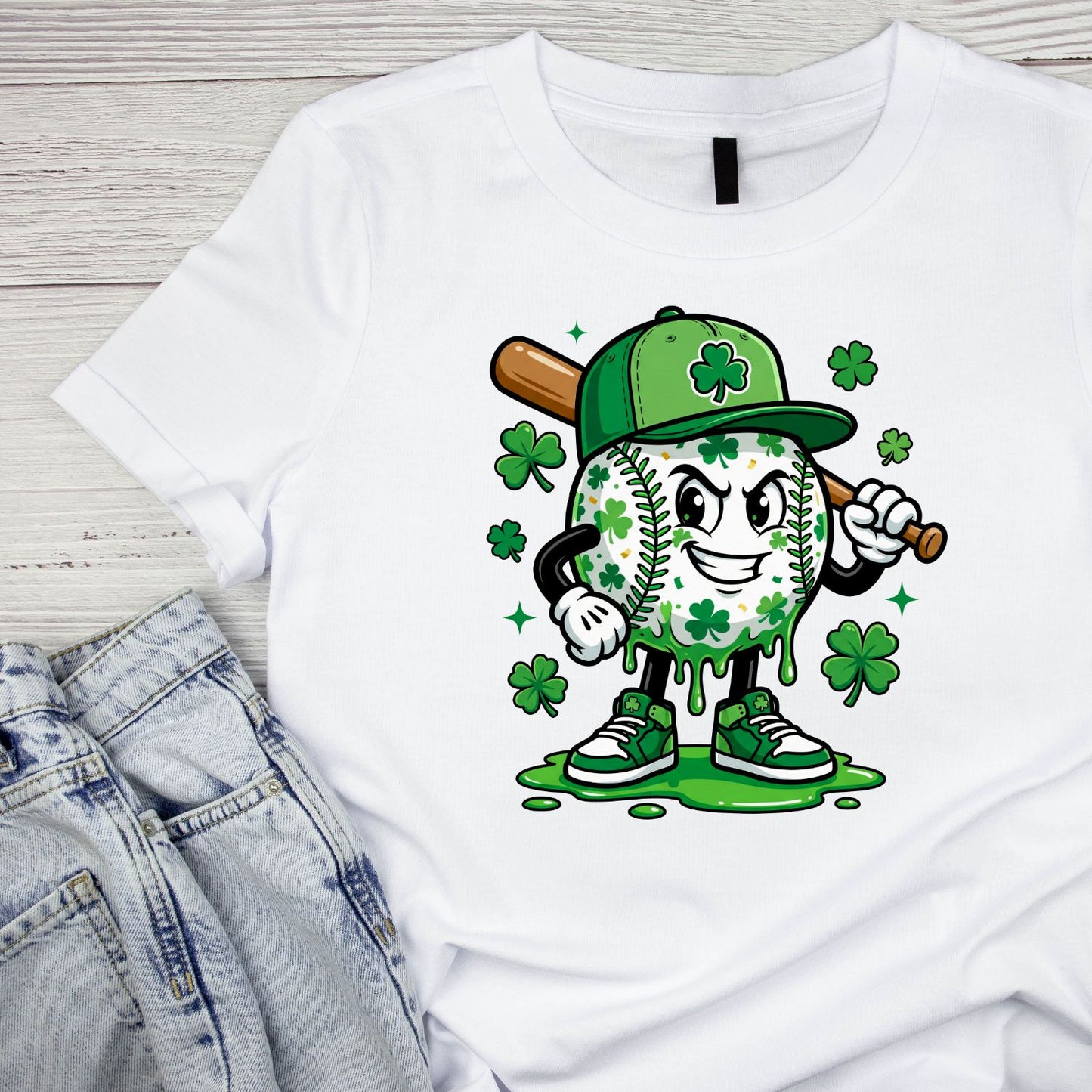 Baseball Shamrock T-shirt | St Patrick’s Day T-shirt |