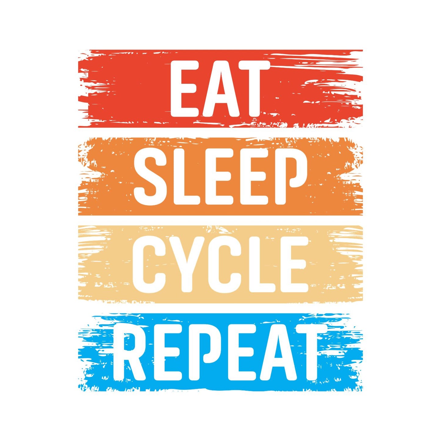 Eat Sleep Cycle Repeat T-Shirt | Cycling Graphic Tee | Bicycle Shirt