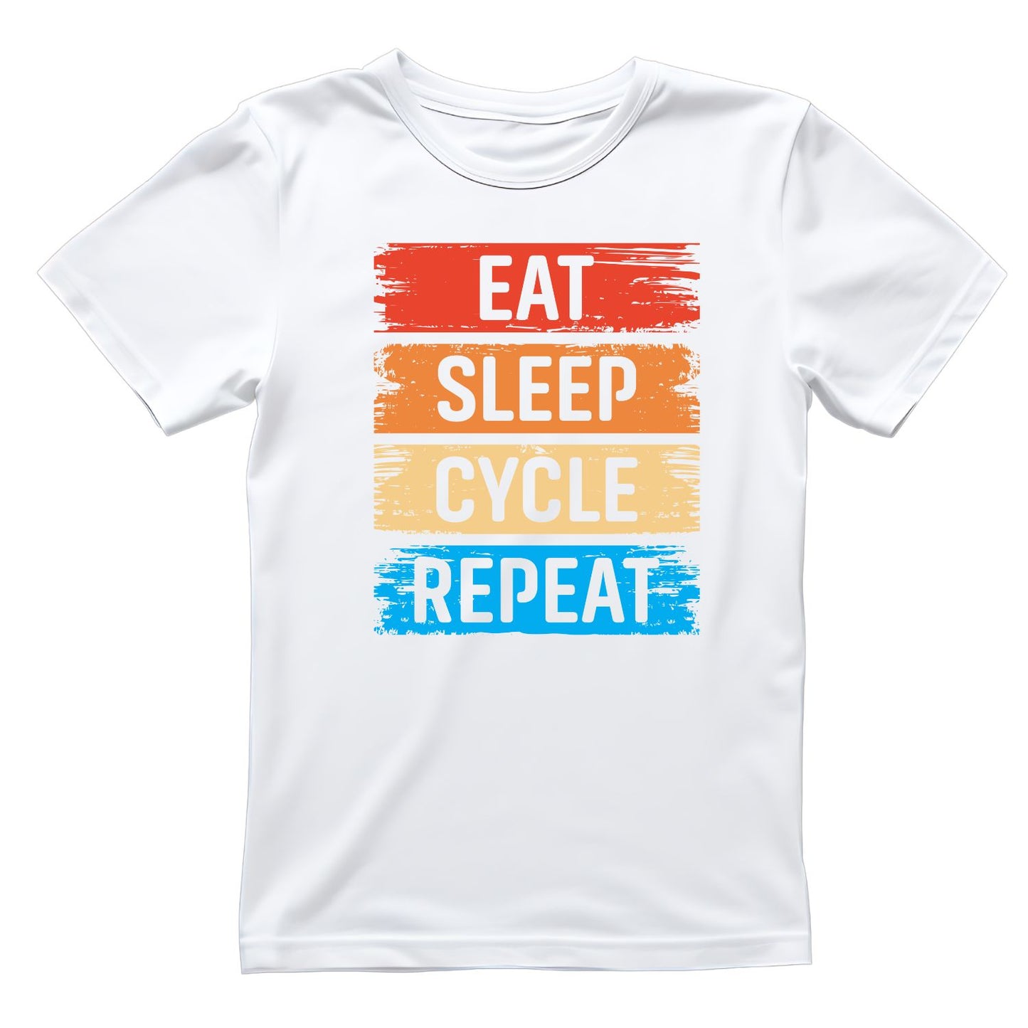 Eat Sleep Cycle Repeat T-Shirt | Cycling Graphic Tee | Bicycle Shirt
