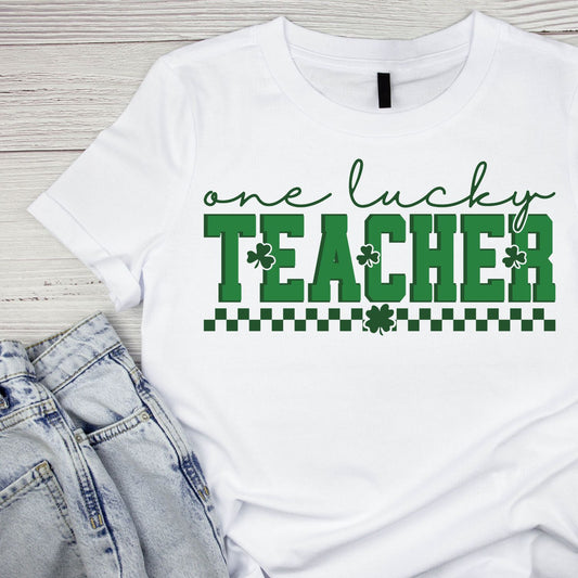One Lucky Teacher T-shirt | St Patrick’s Day T-shirt |