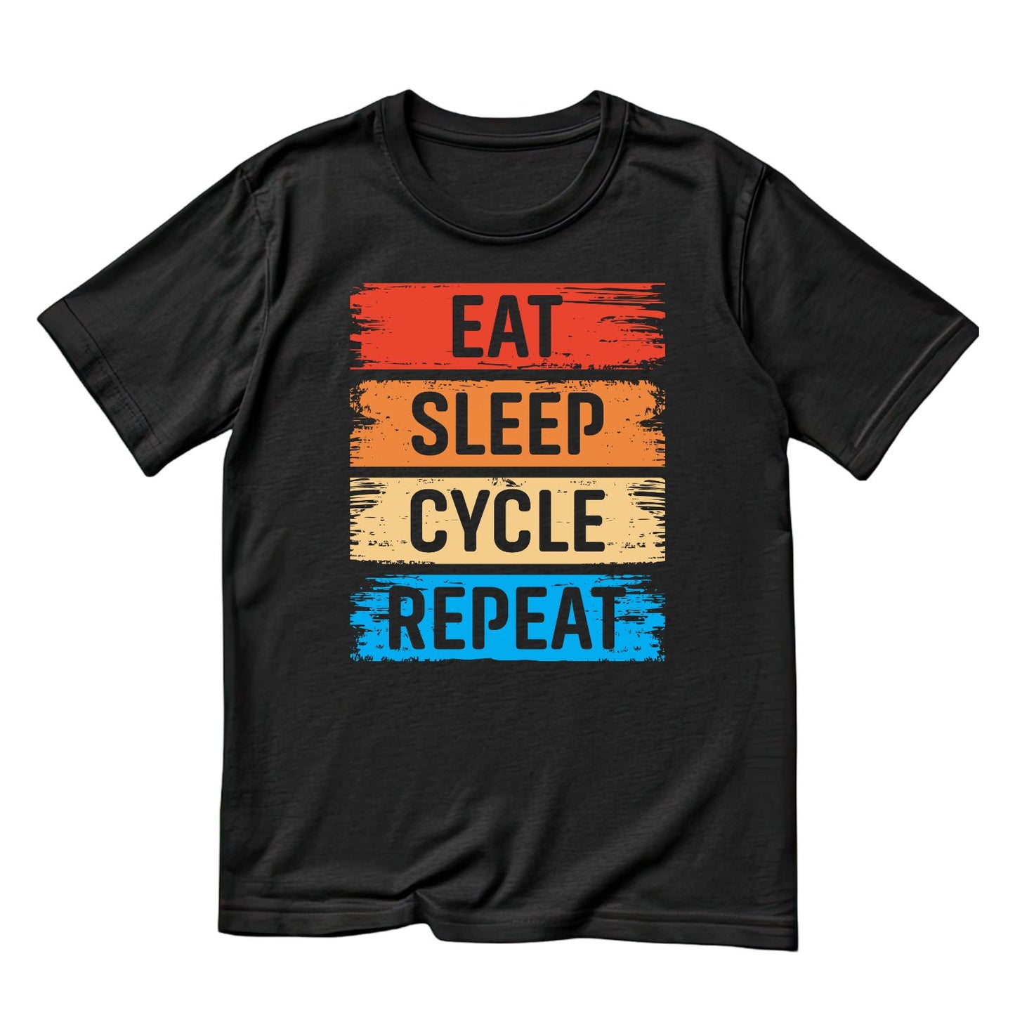 Eat Sleep Cycle Repeat T-Shirt | Cycling Graphic Tee | Bicycle Shirt