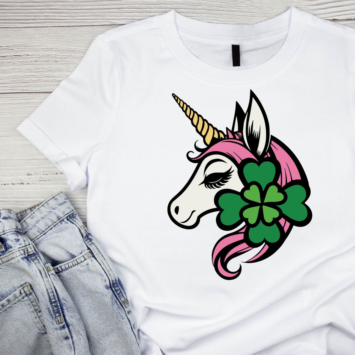 Unicorn Shamrock T-shirt | St Patrick’s Day T-shirt | Shamrock