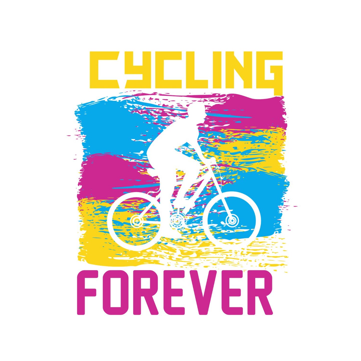 Cycling Forever T-Shirt | Cycling Graphic Tee | Bicycle Shirt