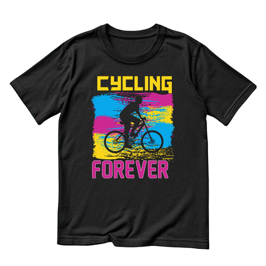 Cycling Forever T-Shirt | Cycling Graphic Tee | Bicycle Shirt