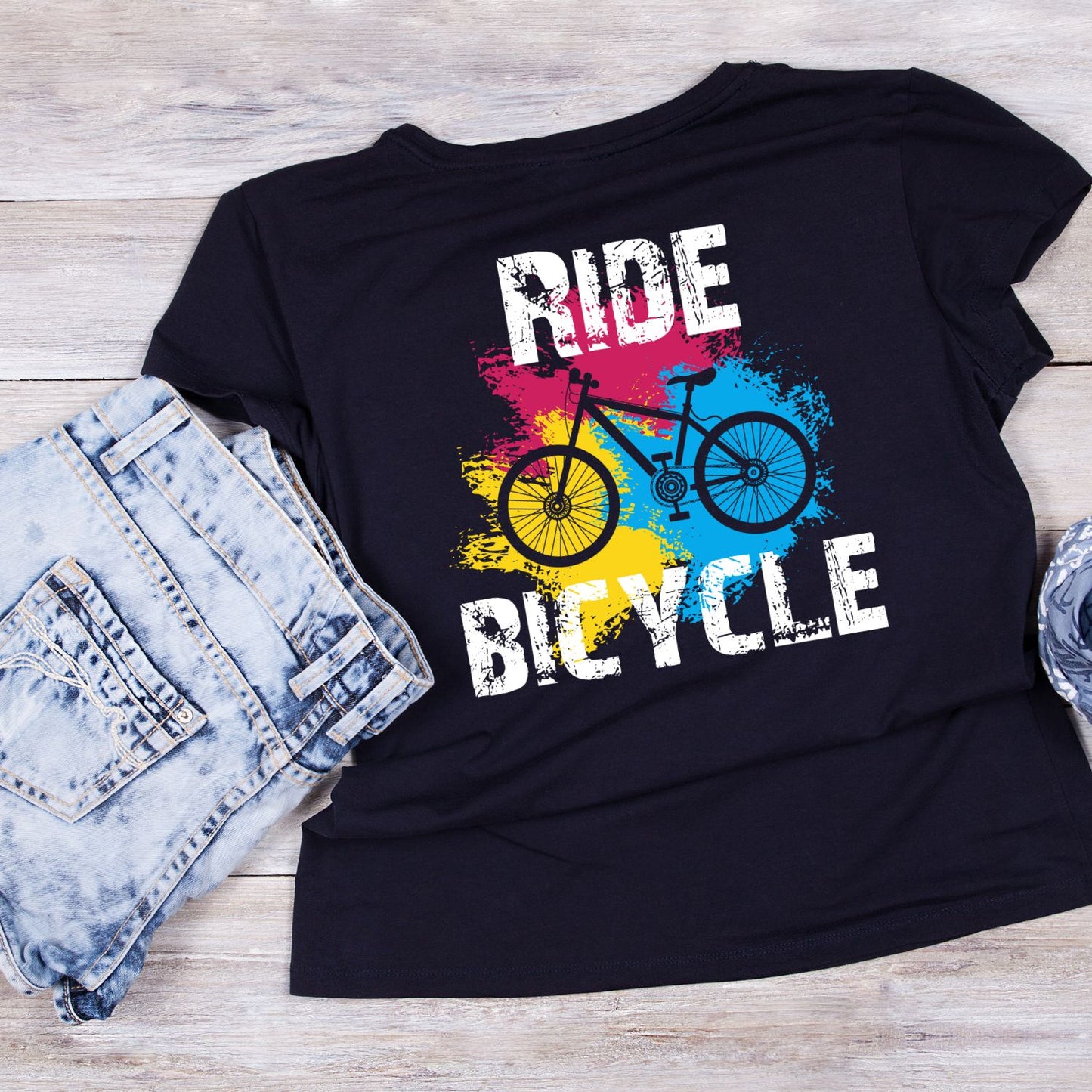 Ride Bicycle T-Shirt | Sports Graphic Tee | joke Shirt