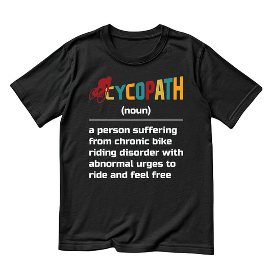 Cycopath Dictionary T-Shirt | Bicycle Graphic Tee | Cycle Shirt
