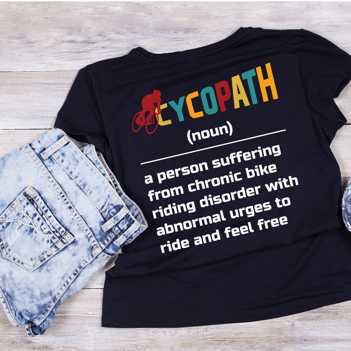 Cycopath Dictionary T-Shirt | Bicycle Graphic Tee | Cycle Shirt