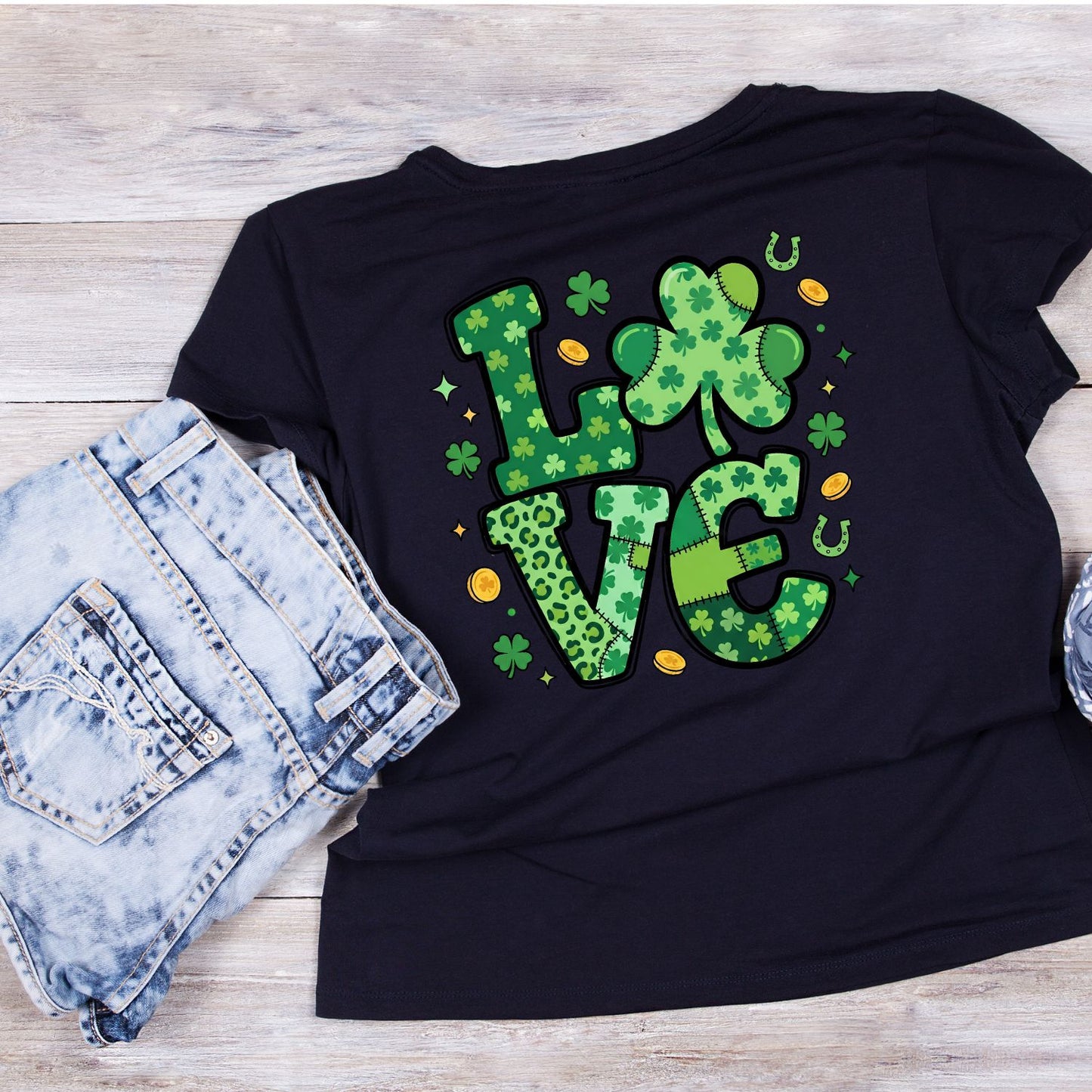 Quilted Love T-shirt | St Patrick’s Day T-shirt | Shamrock