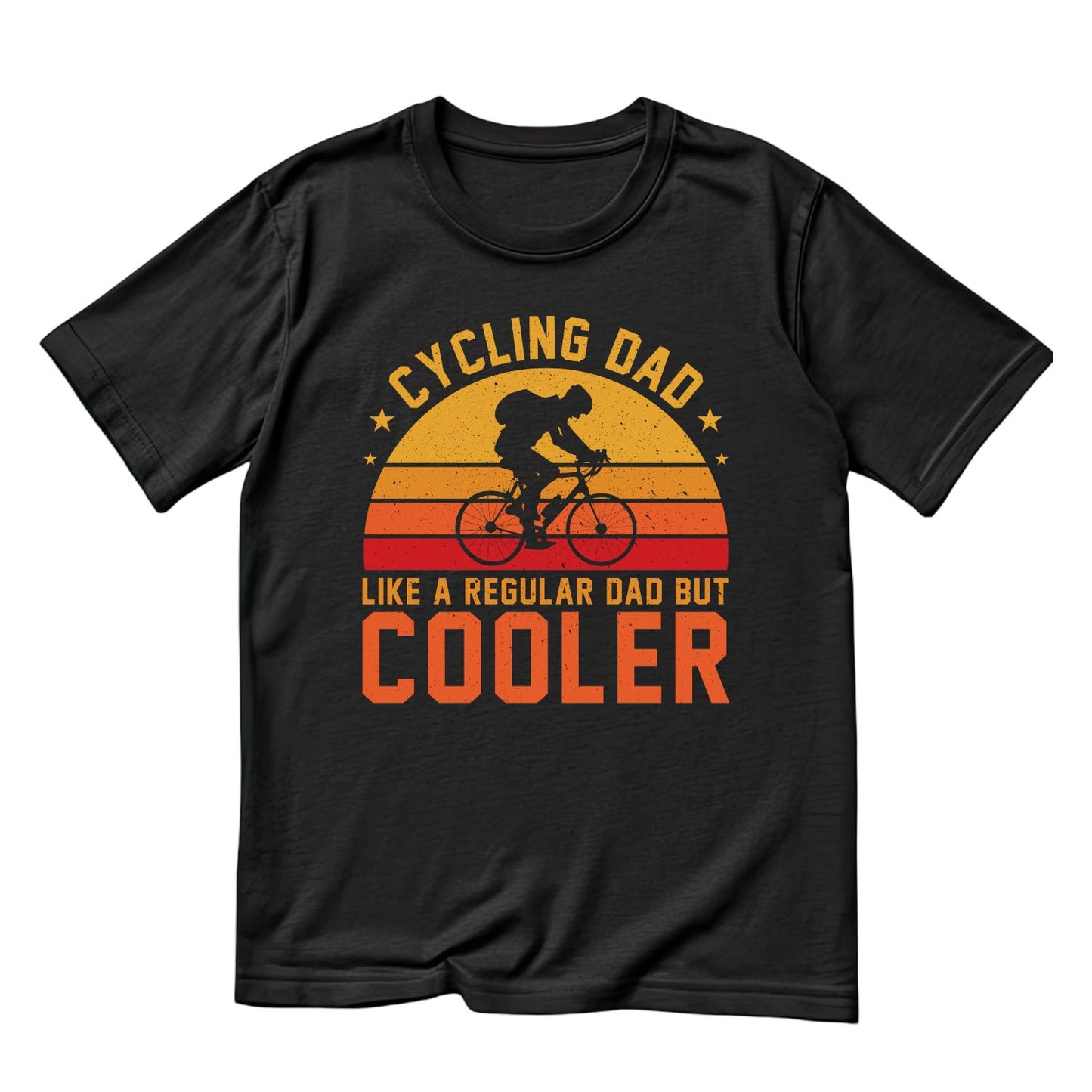 Cycling Dad Like A Regular Dad But Cooler T-Shirt | Bicycle Graphic Tee | Cycle Shirt