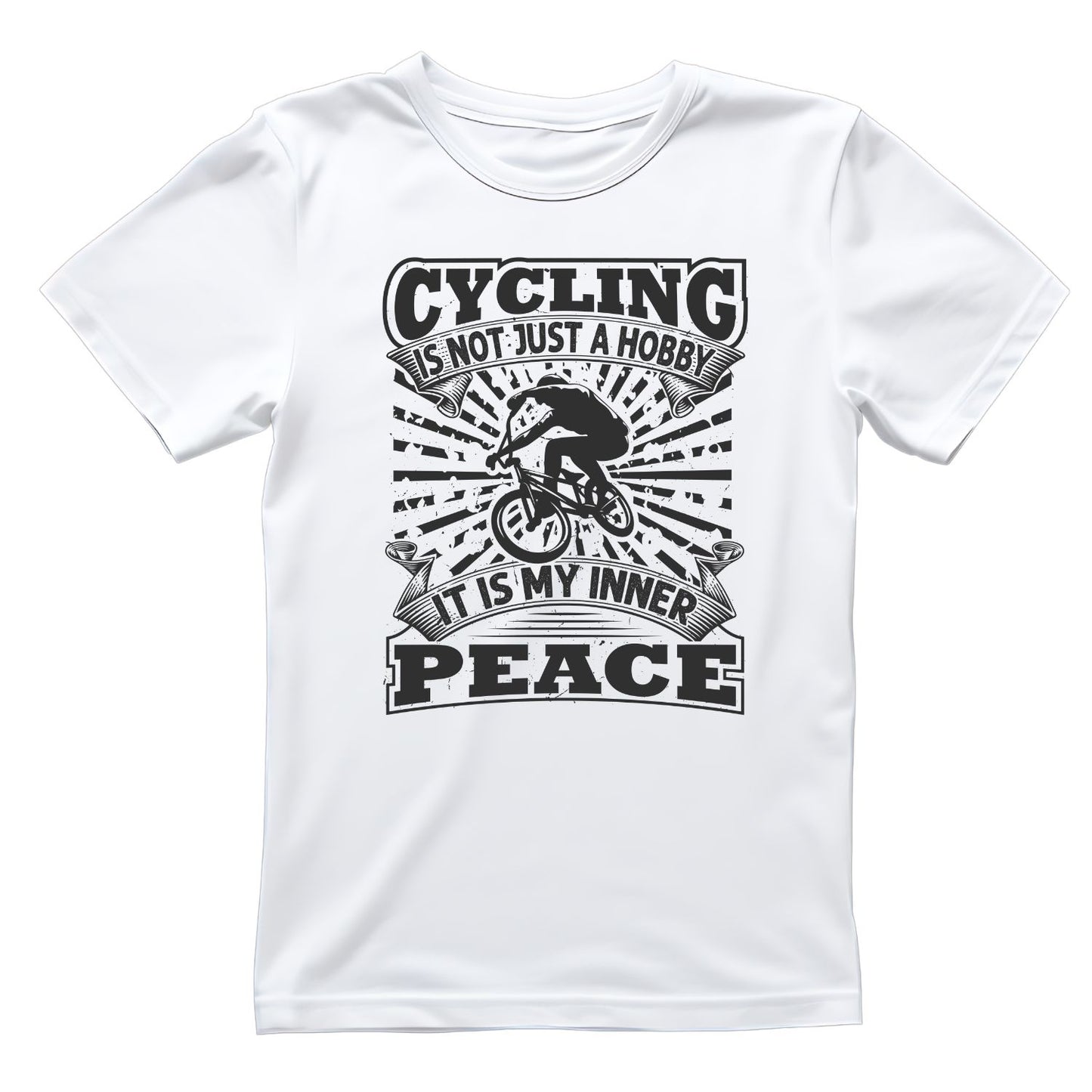 Cycling Is Not Just A Hobby It Is My Inner Peace T-Shirt | Cycling Graphic Tee | Bicycle Shirt