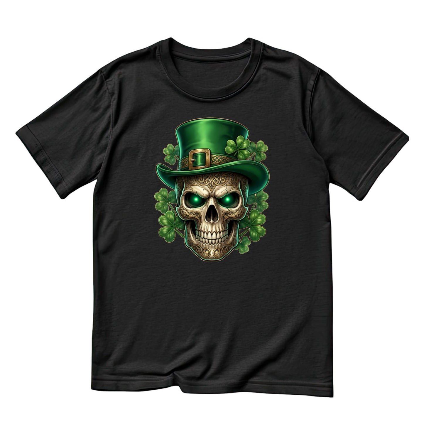 Skull St. Patrick’s Day Top Hat T-shirt | St Patrick’s Day T-shirt | Shamrock