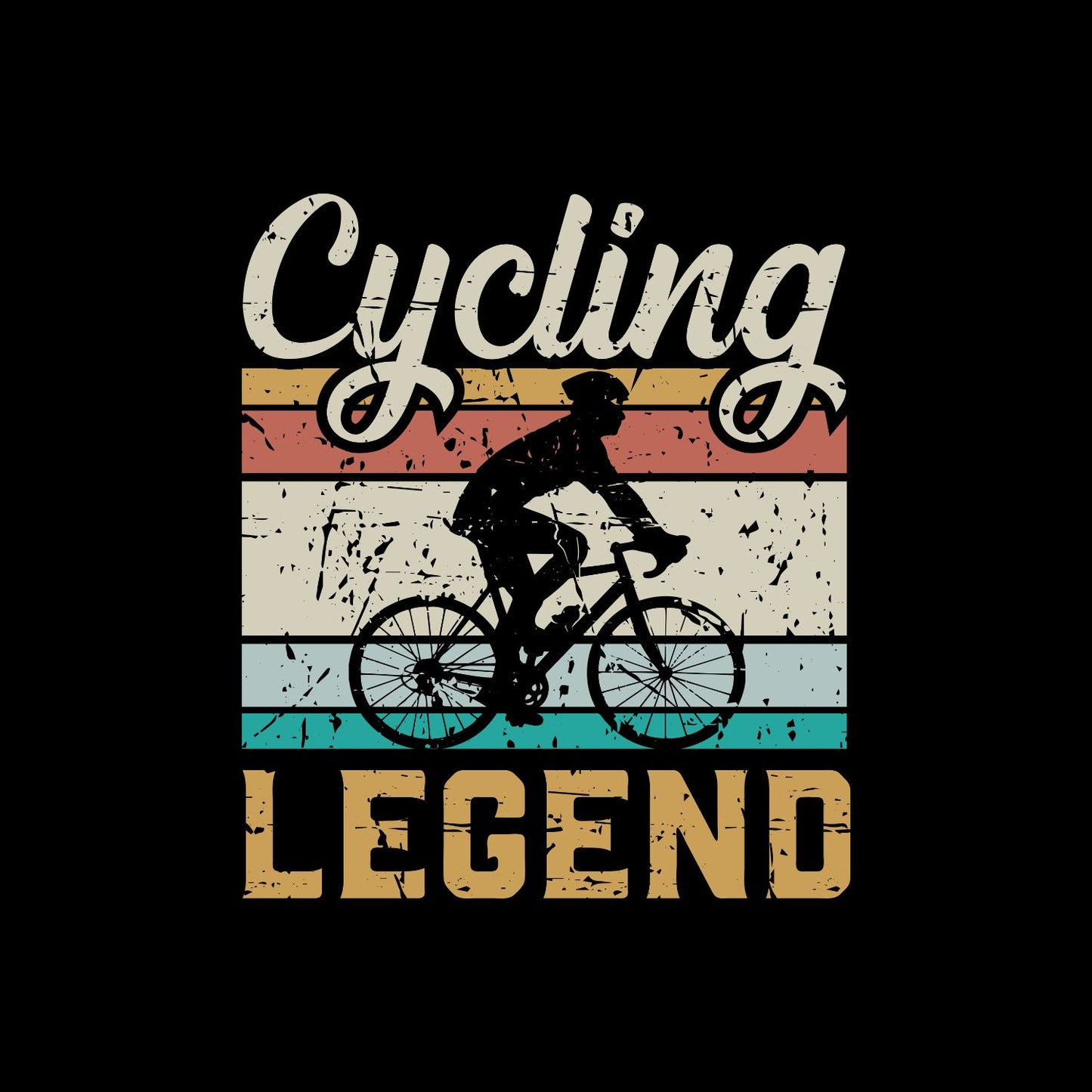 Cycling Legend T-Shirt | Bicycle Graphic Tee | Cycle Shirt