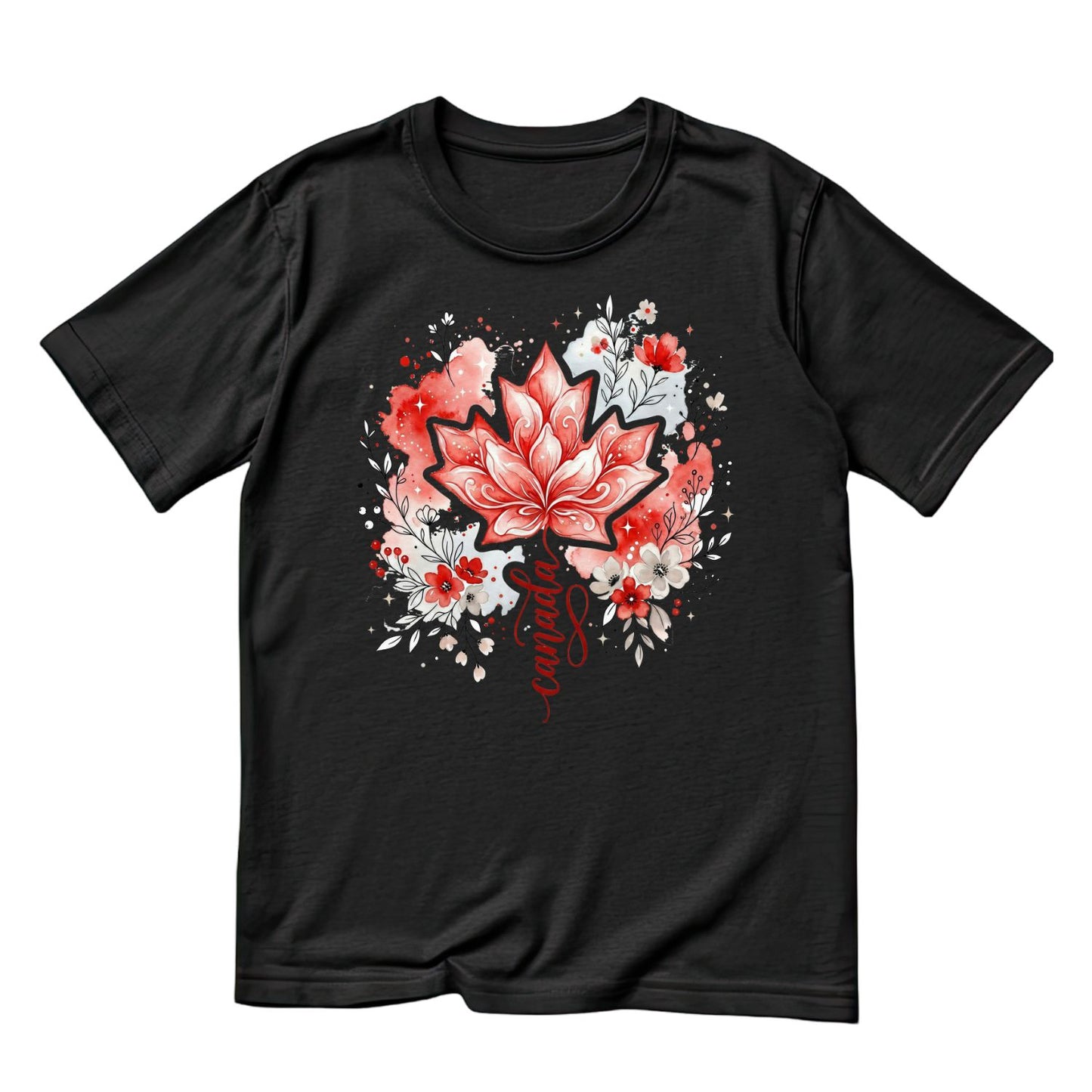 Pretty Canada Maple Leaf T-Shirt | July 1st Graphic Tee | Shirt