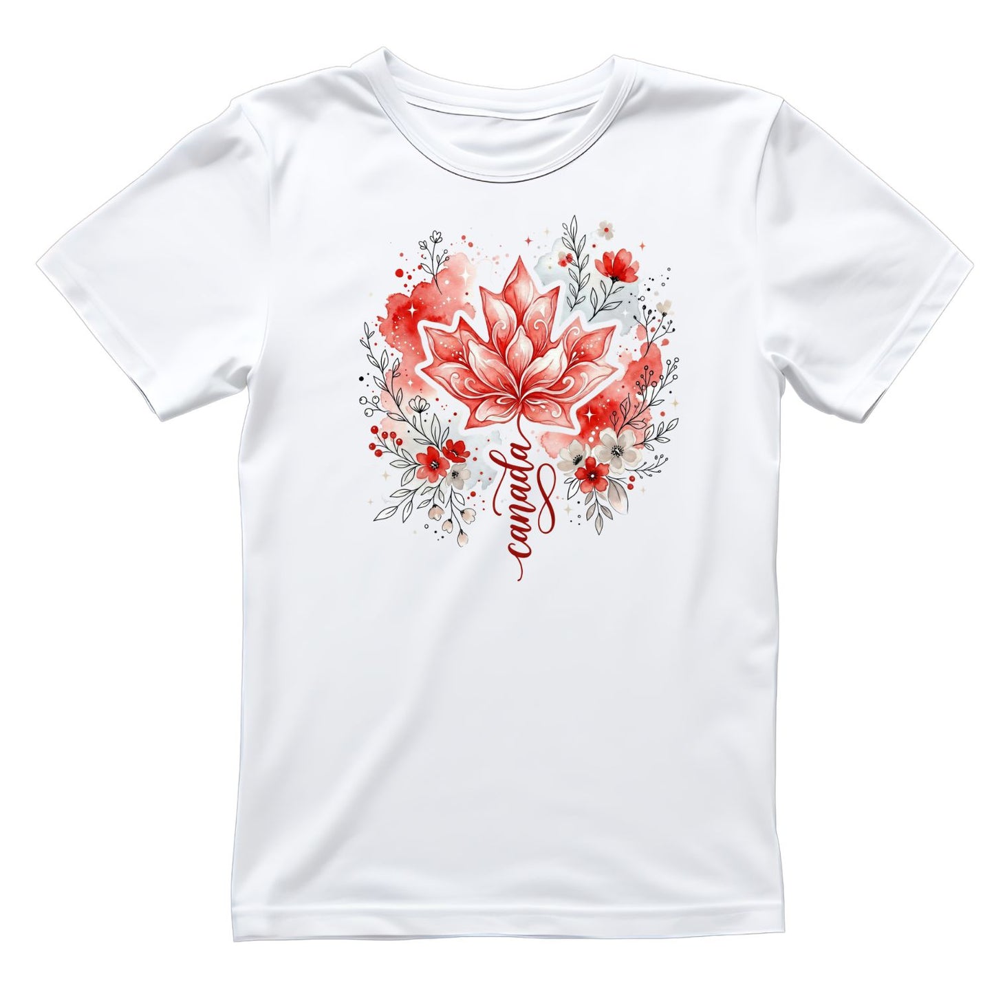 Pretty Canada Maple Leaf T-Shirt | July 1st Graphic Tee | Shirt