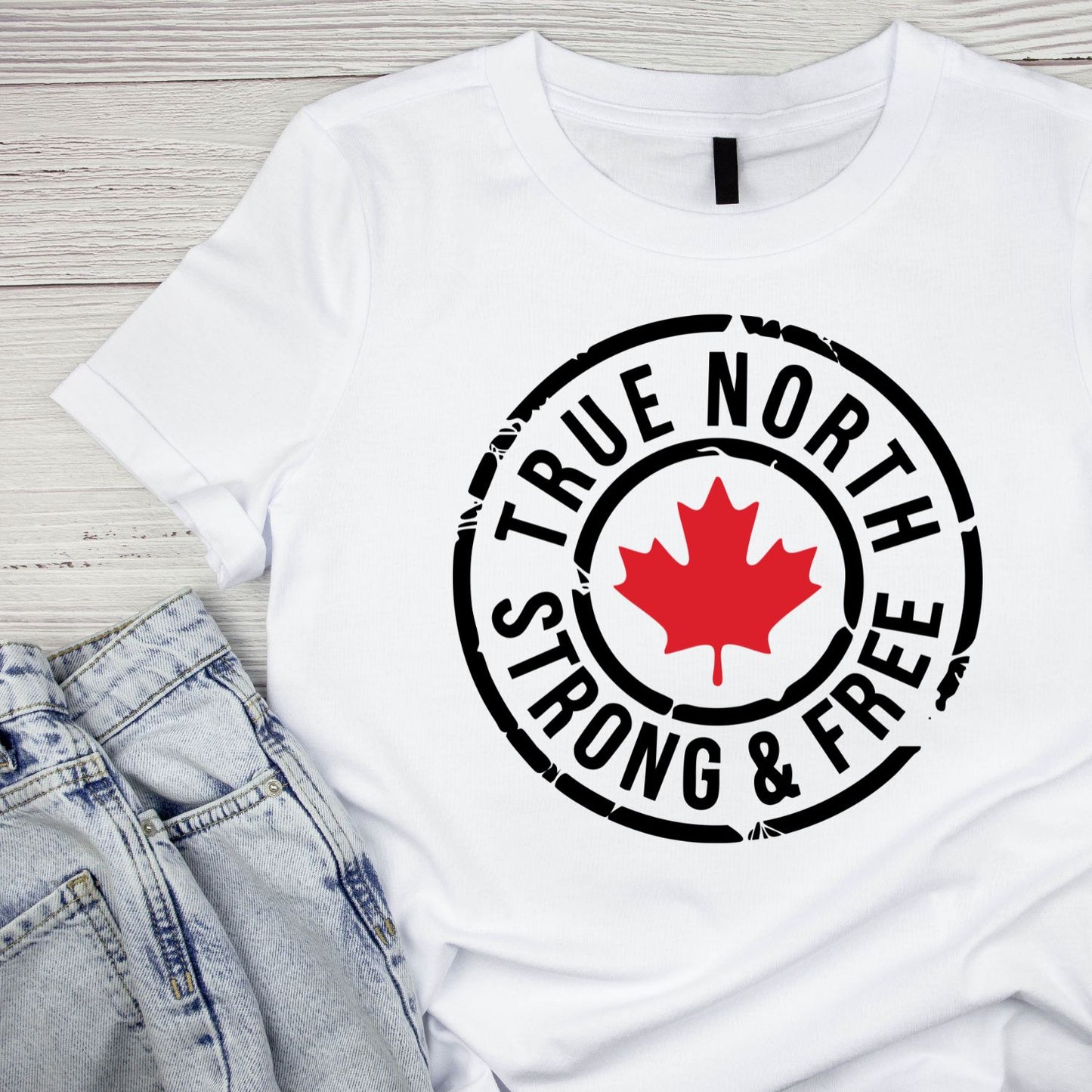 True North Strong T-Shirt | July 1st Graphic Tee | Canada Day Shirt