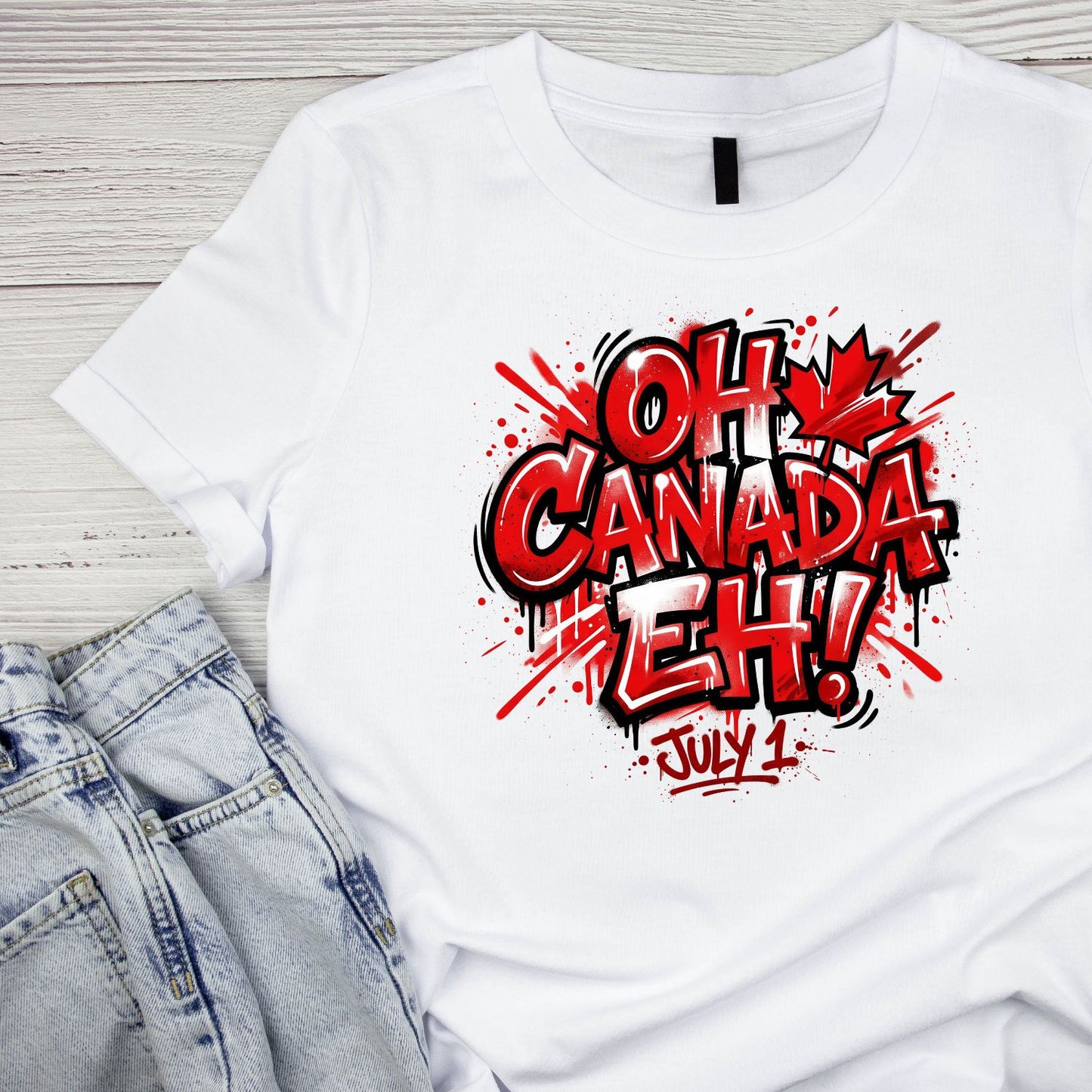 Oh Canada Eh July 1stT-Shirt | July 1st Graphic Tee | Canada Day Shirt