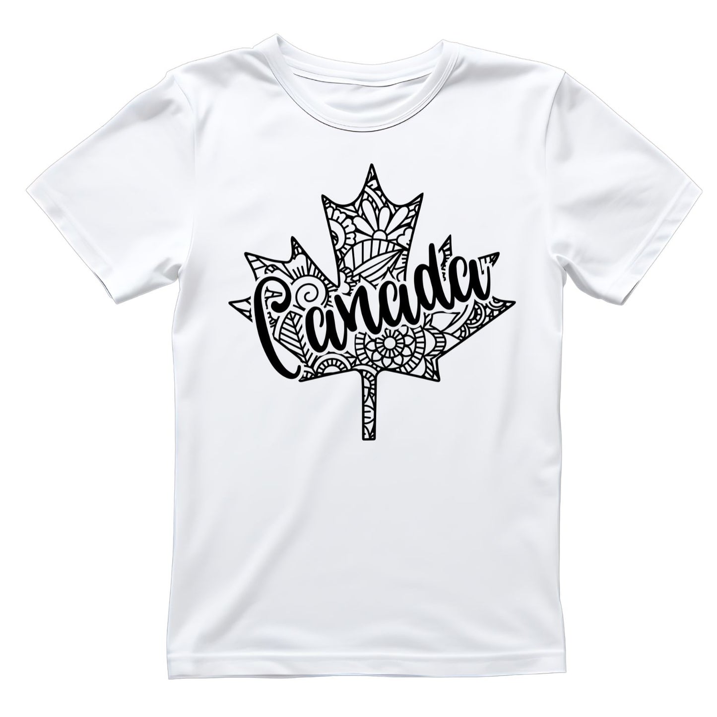 Canada Maple Leaf Mandala T-Shirt | July 1st Graphic Tee | Canada Day Shirt