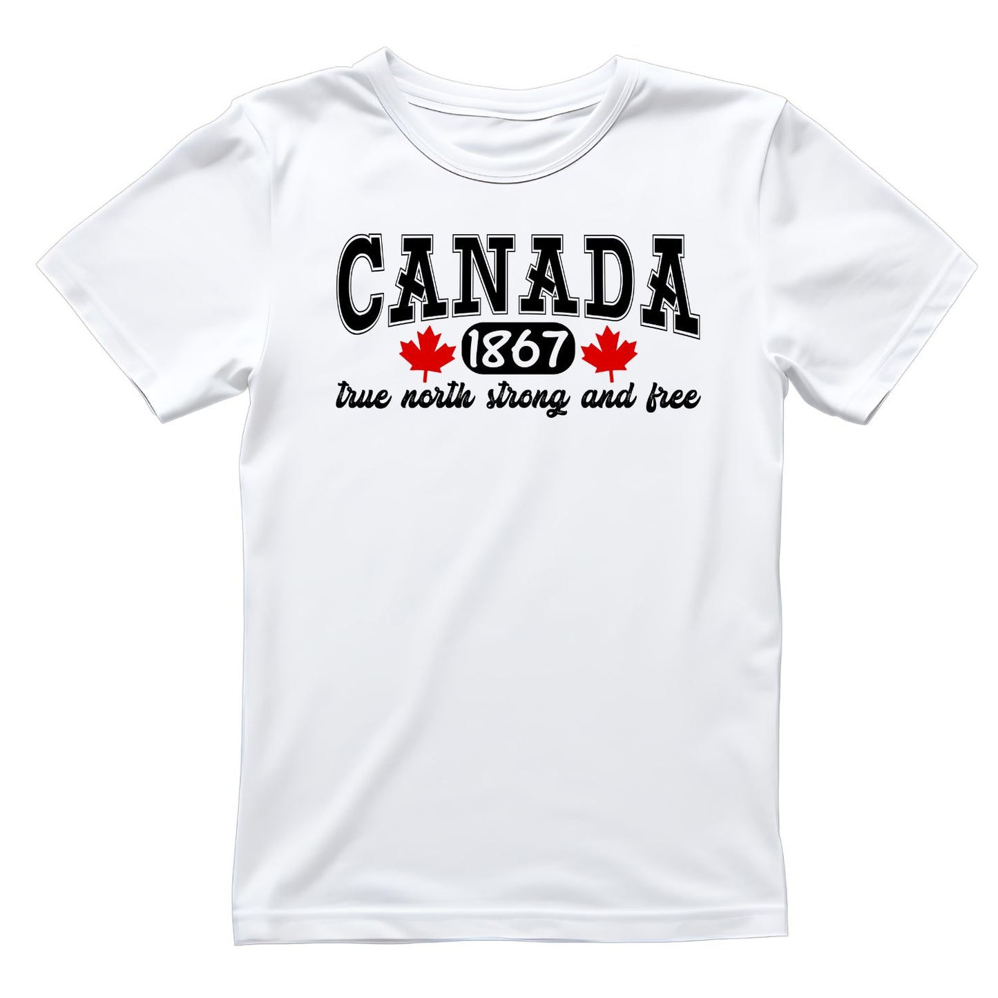 Canada 1867 True North Strong And Free T-Shirt | July 1st Graphic Tee | Canada Day Shirt