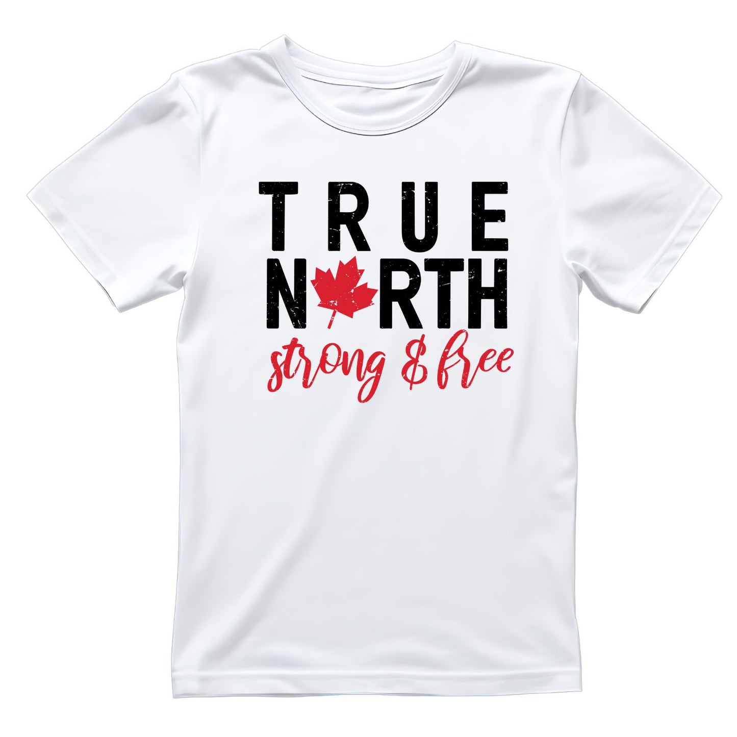 True North Strong And Free T-Shirt | July 1st Graphic Tee | Canada Day Shirt