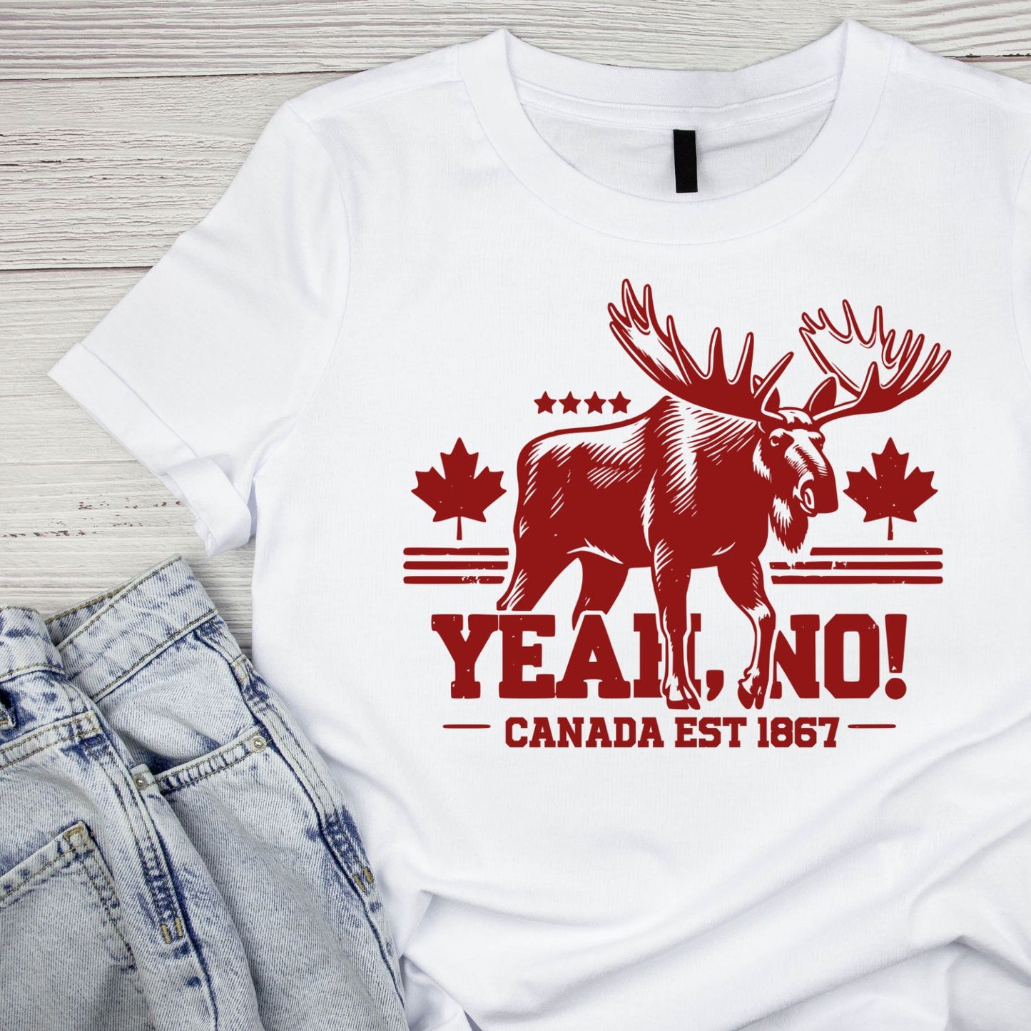 Yeah, No! Canada EST 1867 T-Shirt | July 1st Graphic Tee | Canada Day Shirt