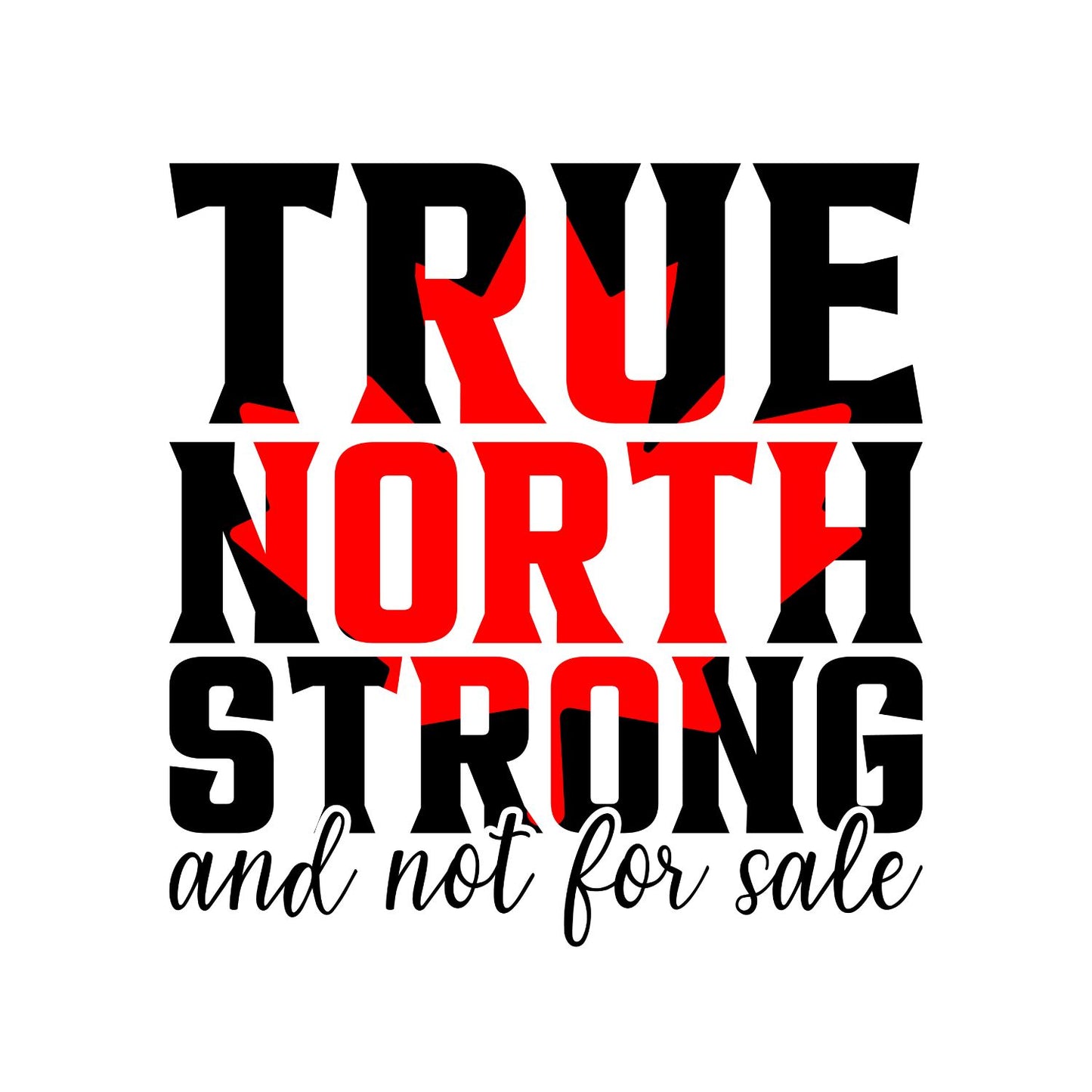 True North Strong And Not For Sale T-Shirt | July 1st Graphic Tee | Canada Day Shirt
