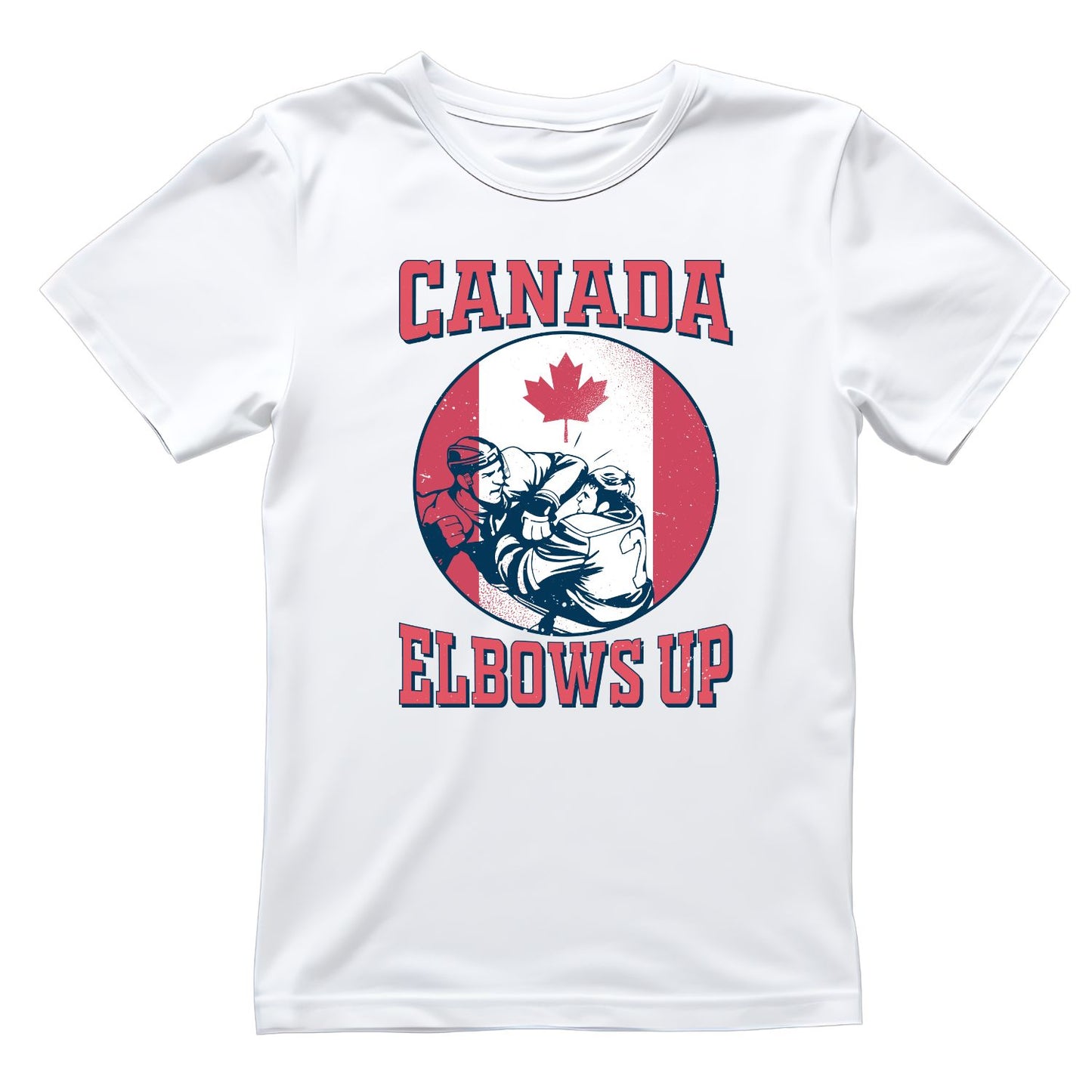 Canada Elbows Up Hockey Player Quote T-Shirt | July 1st Graphic Tee | Canada Day Shirt