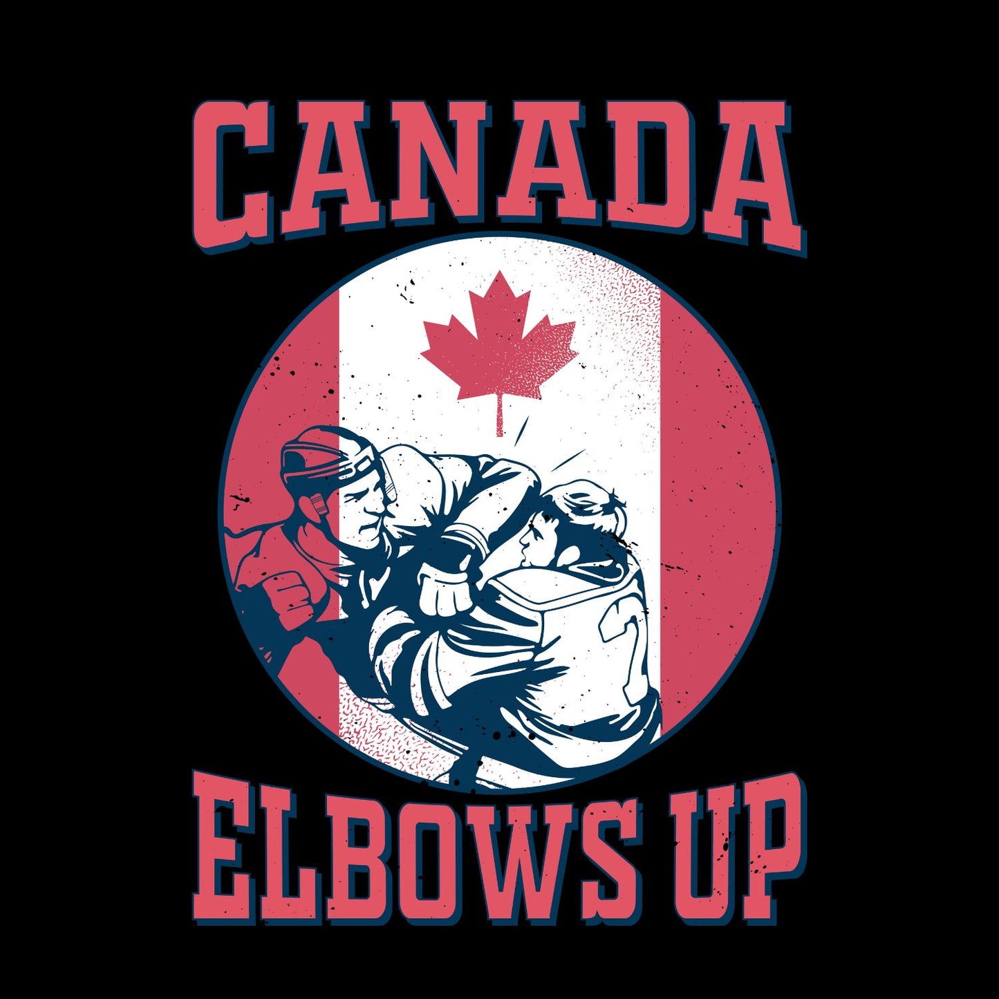 Canada Elbows Up Hockey Player Quote T-Shirt | July 1st Graphic Tee | Canada Day Shirt