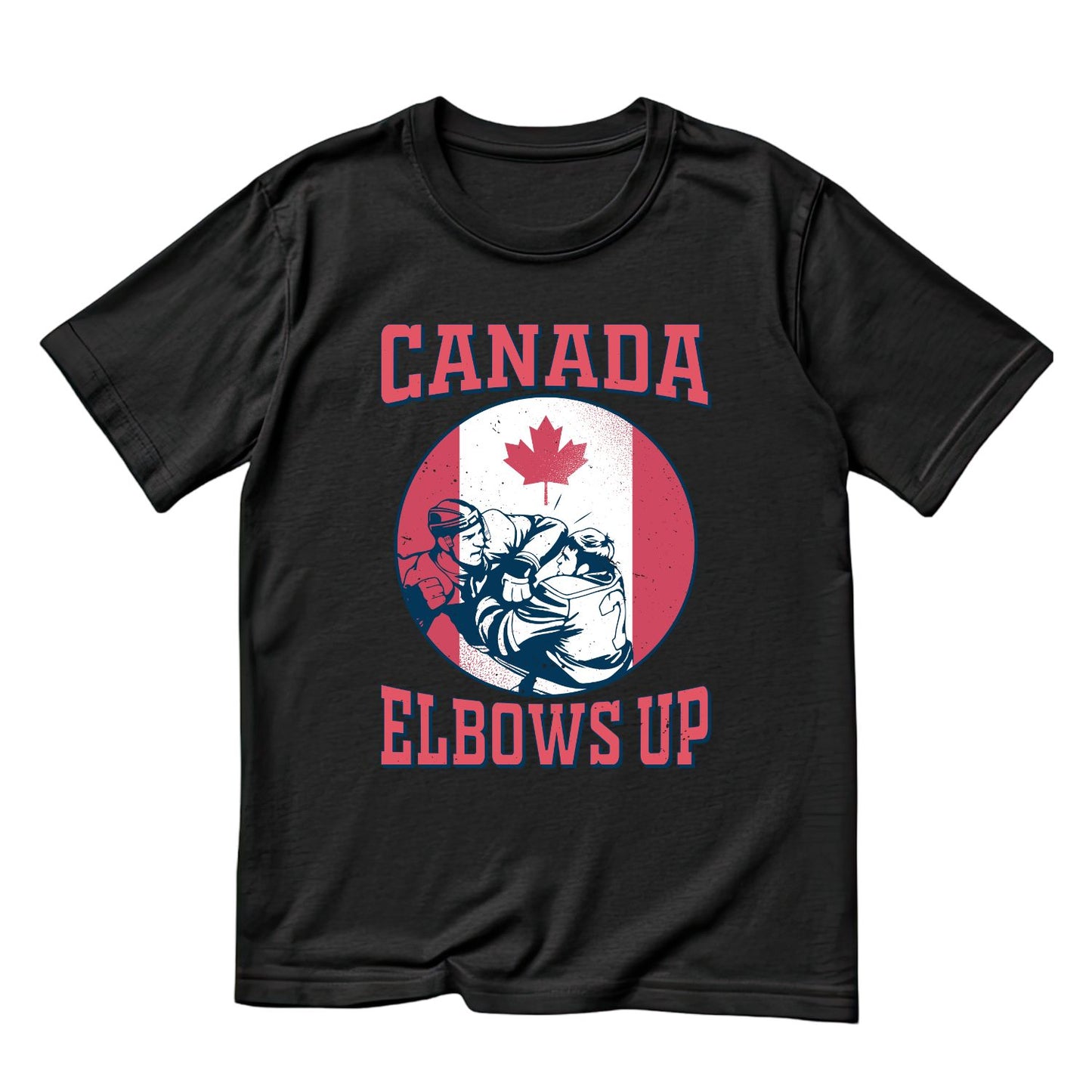 Canada Elbows Up Hockey Player Quote T-Shirt | July 1st Graphic Tee | Canada Day Shirt