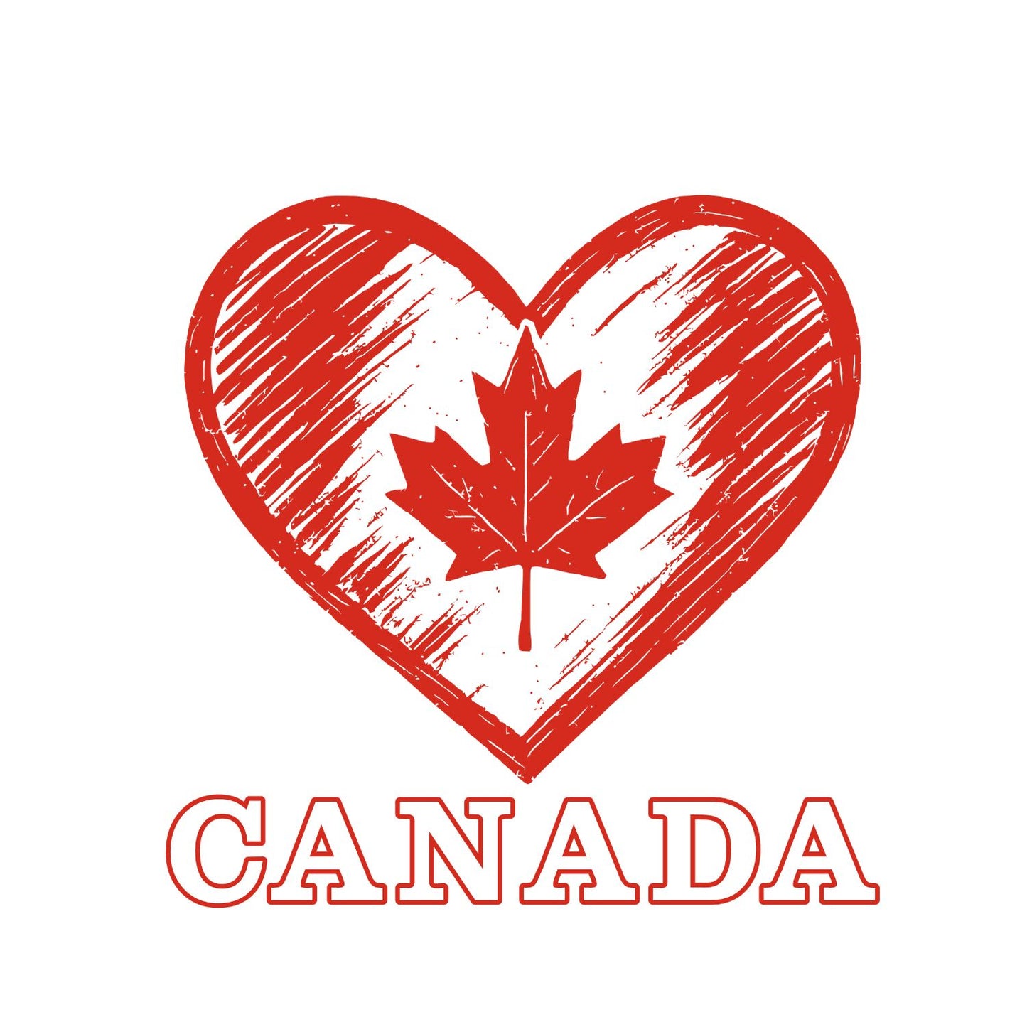 Canada Heart T-Shirt | July 1st Graphic Tee | Canada Day Shirt