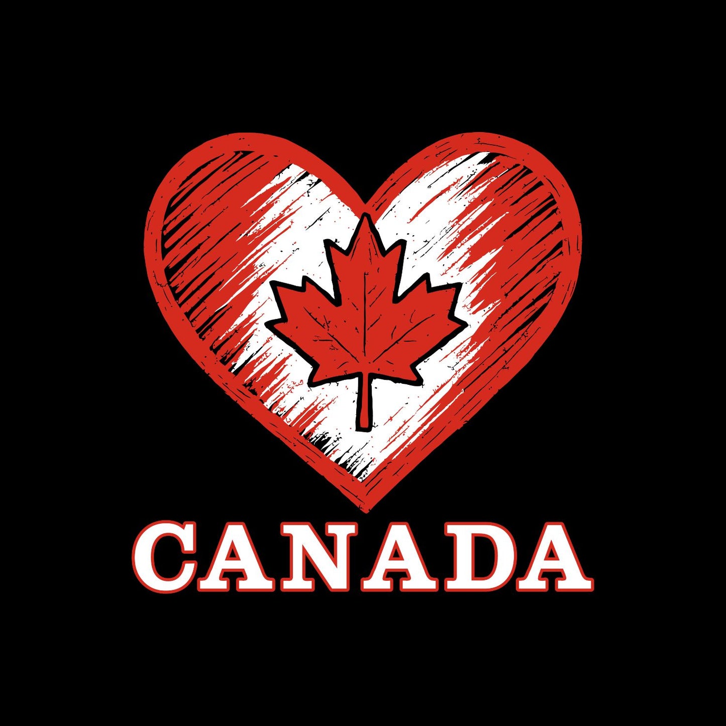 Canada Heart T-Shirt | July 1st Graphic Tee | Canada Day Shirt