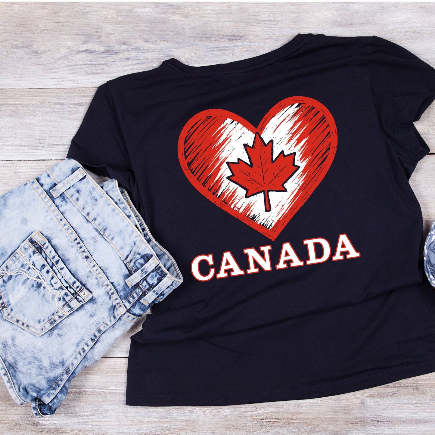 Canada Heart T-Shirt | July 1st Graphic Tee | Canada Day Shirt