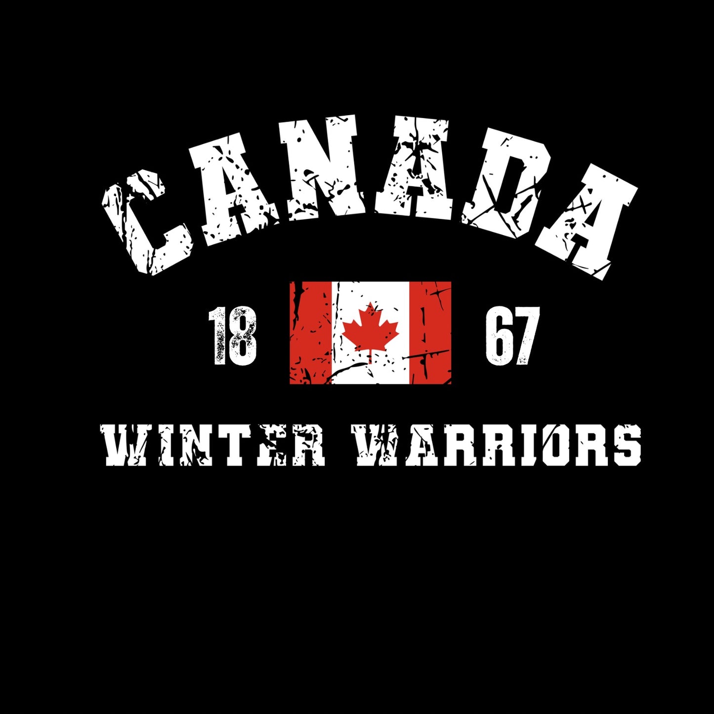 Canada 1867 Winter Warriors T-Shirt | July 1st Graphic Tee | Canada Day Shirt (Copy)