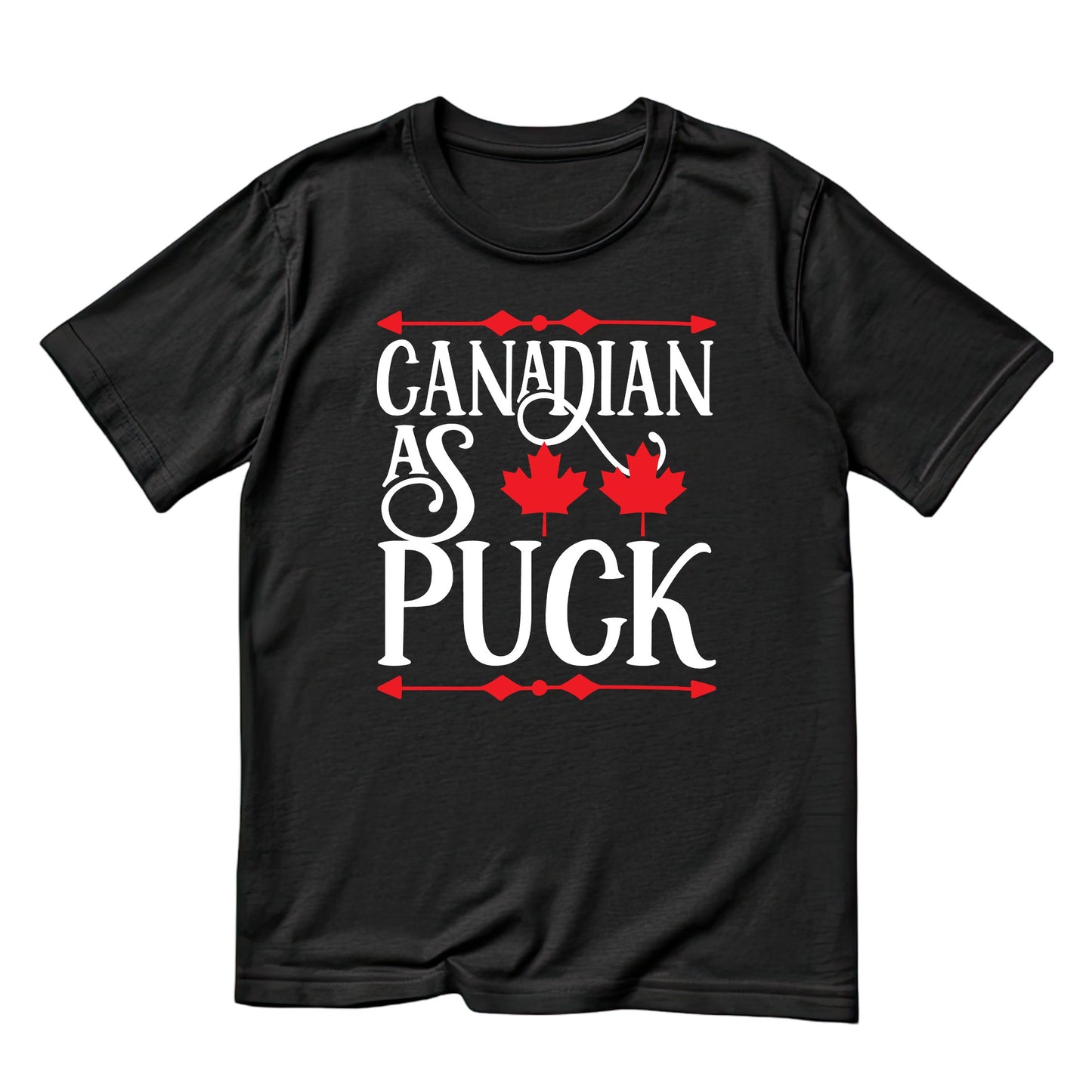 Canadian As Puck T-Shirt | July 1st Graphic Tee | Canada Day Shirt
