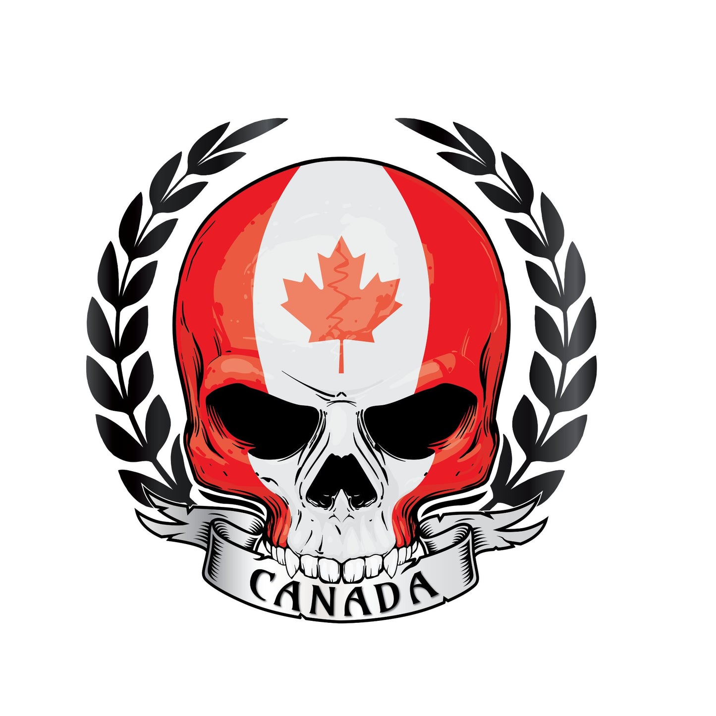 Canada Skull T-Shirt | July 1st Graphic Tee | Canada Day Shirt